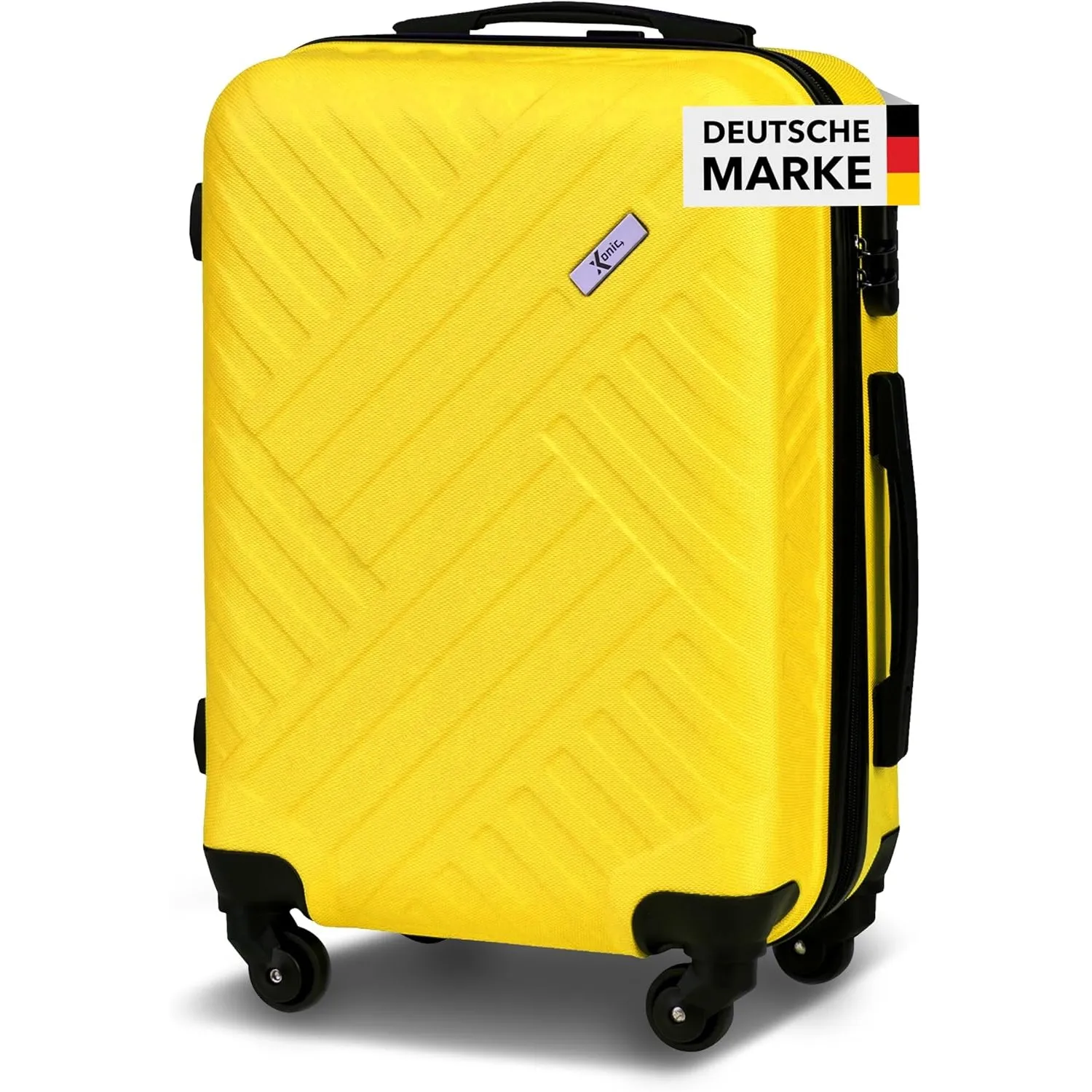 Xonic Design Reisekoffer - ABS Hartschalen Koffer mit 360° Leichtlauf-Rollen - hochwertiger Trolley mit Zahlenschloss i…
