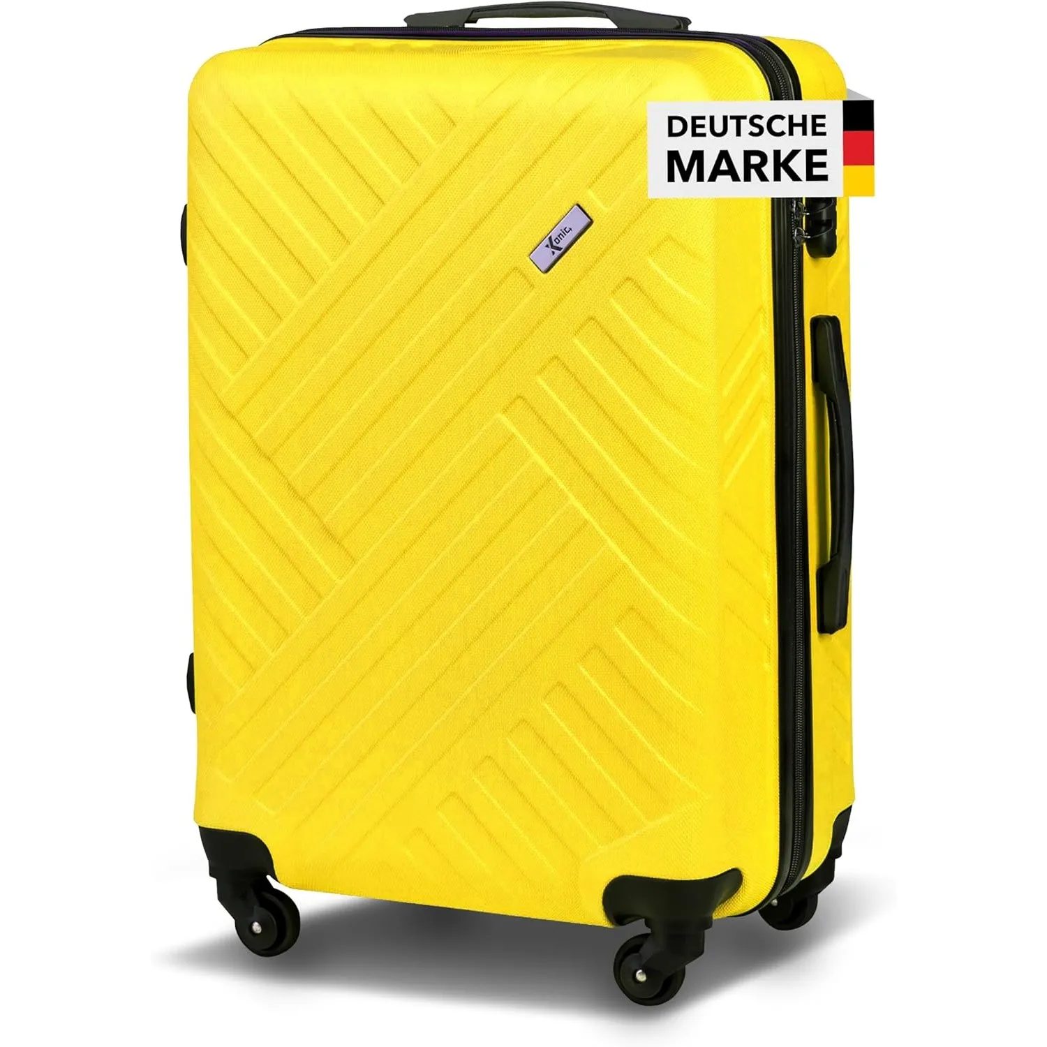 Xonic Design Reisekoffer - ABS Hartschalen Koffer mit 360° Leichtlauf-Rollen - hochwertiger Trolley mit Zahlenschloss i…