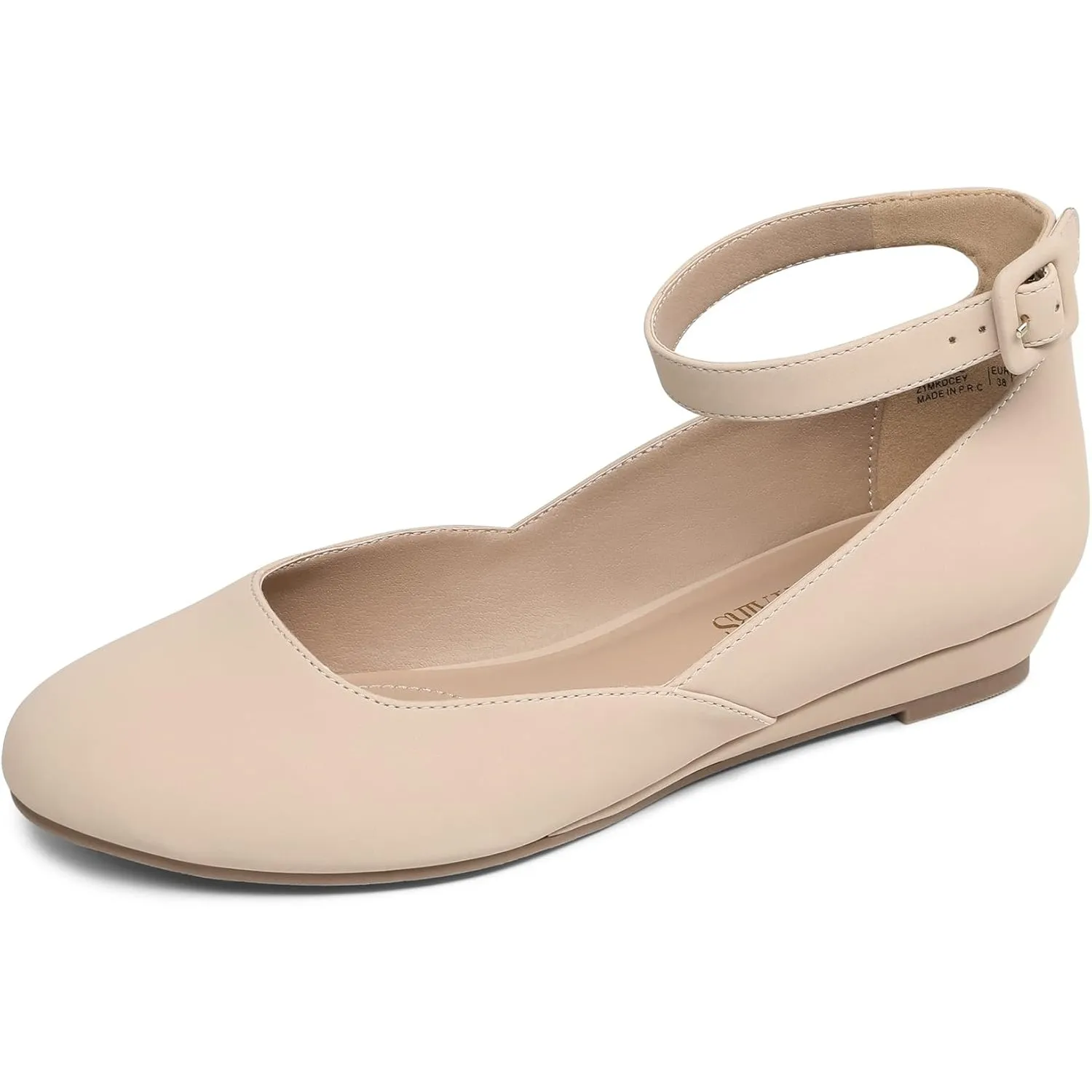 DREAM PAIRS Ballerinas Damen Riemchenballerina Elegant Flats Schuhe REVONA-E
