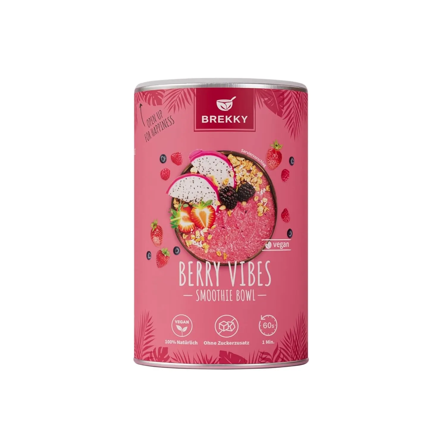 BREKKY - Berry Vibes - Smoothie Bowl - vegan - 100% natürlich - ohne Zuckerzusatz - perfektes Frühstück