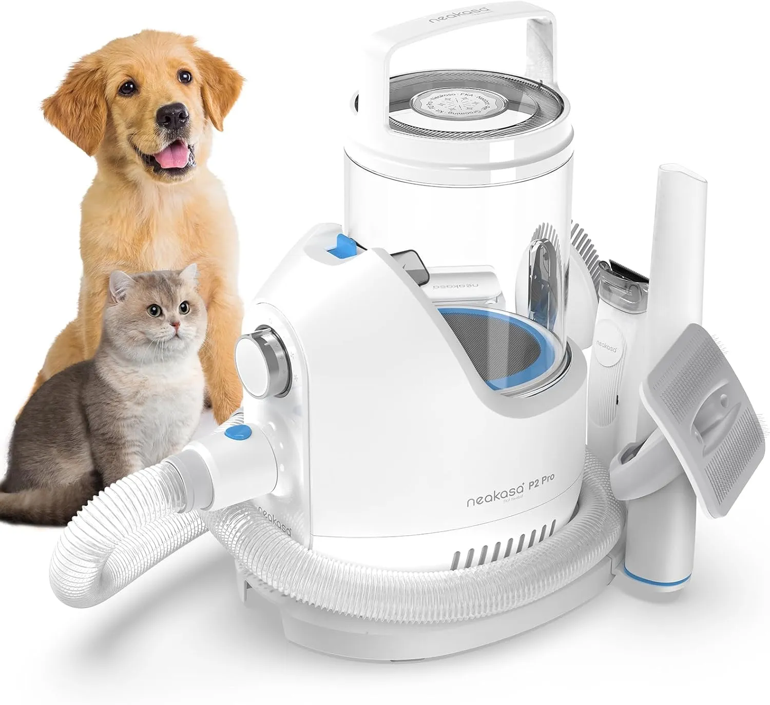 Neakasa P2 Pro Hundeschermaschine mit Staubsauger, leise Schermaschine, neue Generation Profi Haustierpflegeset, Tierha…