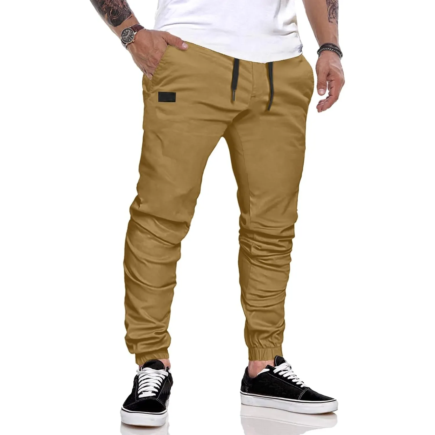 JMIERR Herren Jogginghose Baumwolle Atmungsaktive mit Taschen