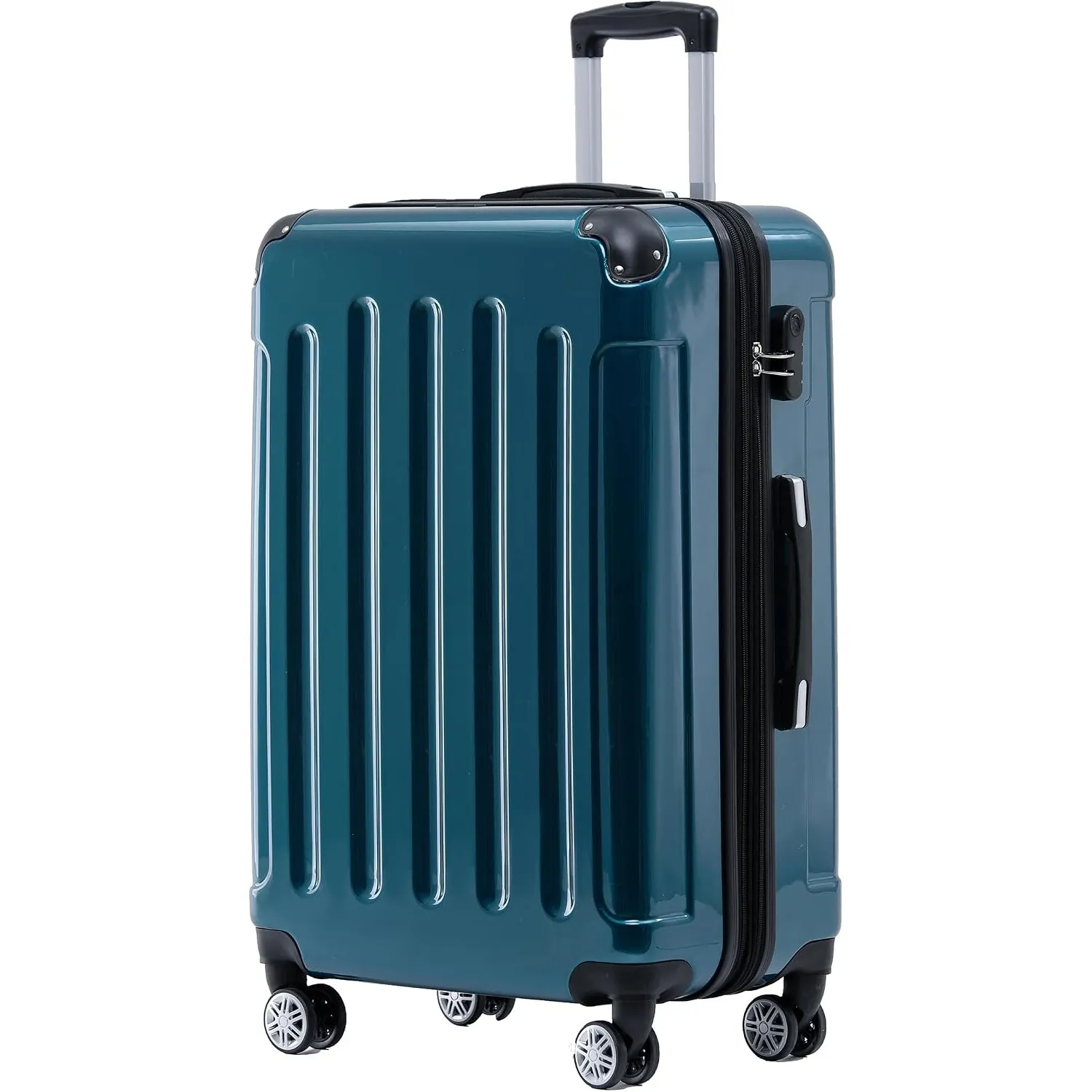 BEIBYE Zwillingsrollen 2048 Hartschale Trolley Koffer Reisekoffer Taschen Gepäck in M-L-XL-Set (Pale Green, XL)