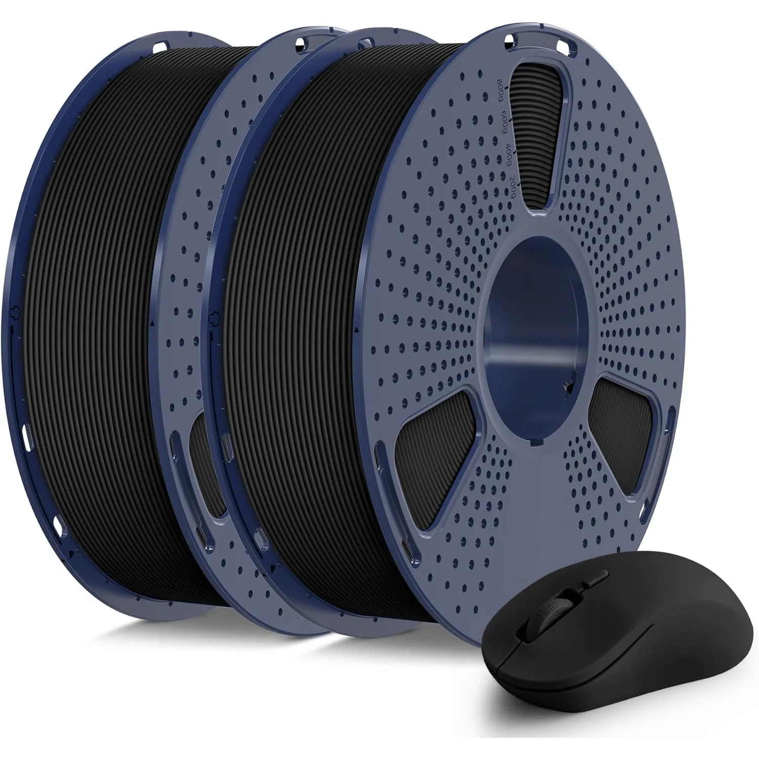 SUNLU Matte PLA Filament 1.75mm, 2kg 3D Drucker Filament Schwarz