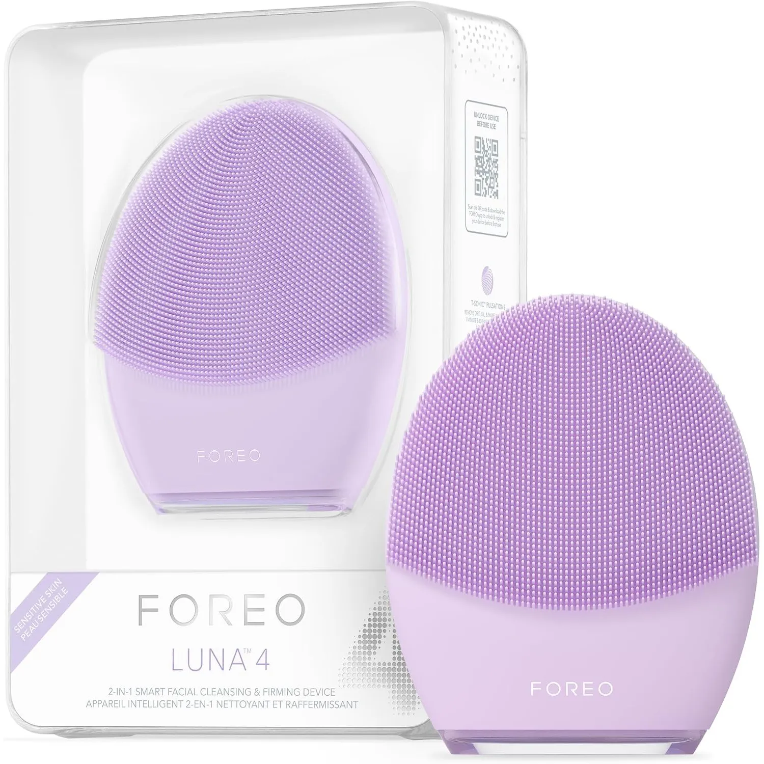 FOREO LUNA 4 Gesichtsreinigungsbürste - Straffende Gesichtsmassage - Anti-Aging-Pflege - Verbessert die Aufnahme von Ge…