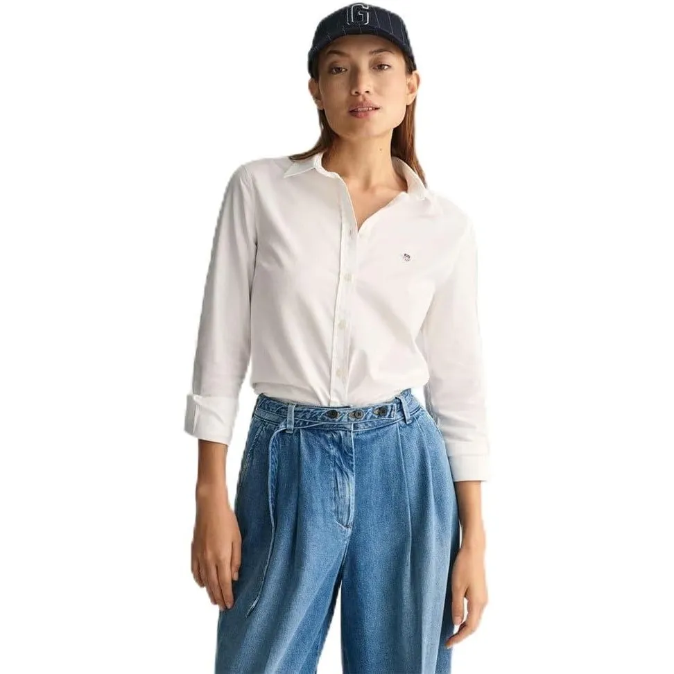 Gant Damen Slim Stretch Oxford Shirt Bluse
