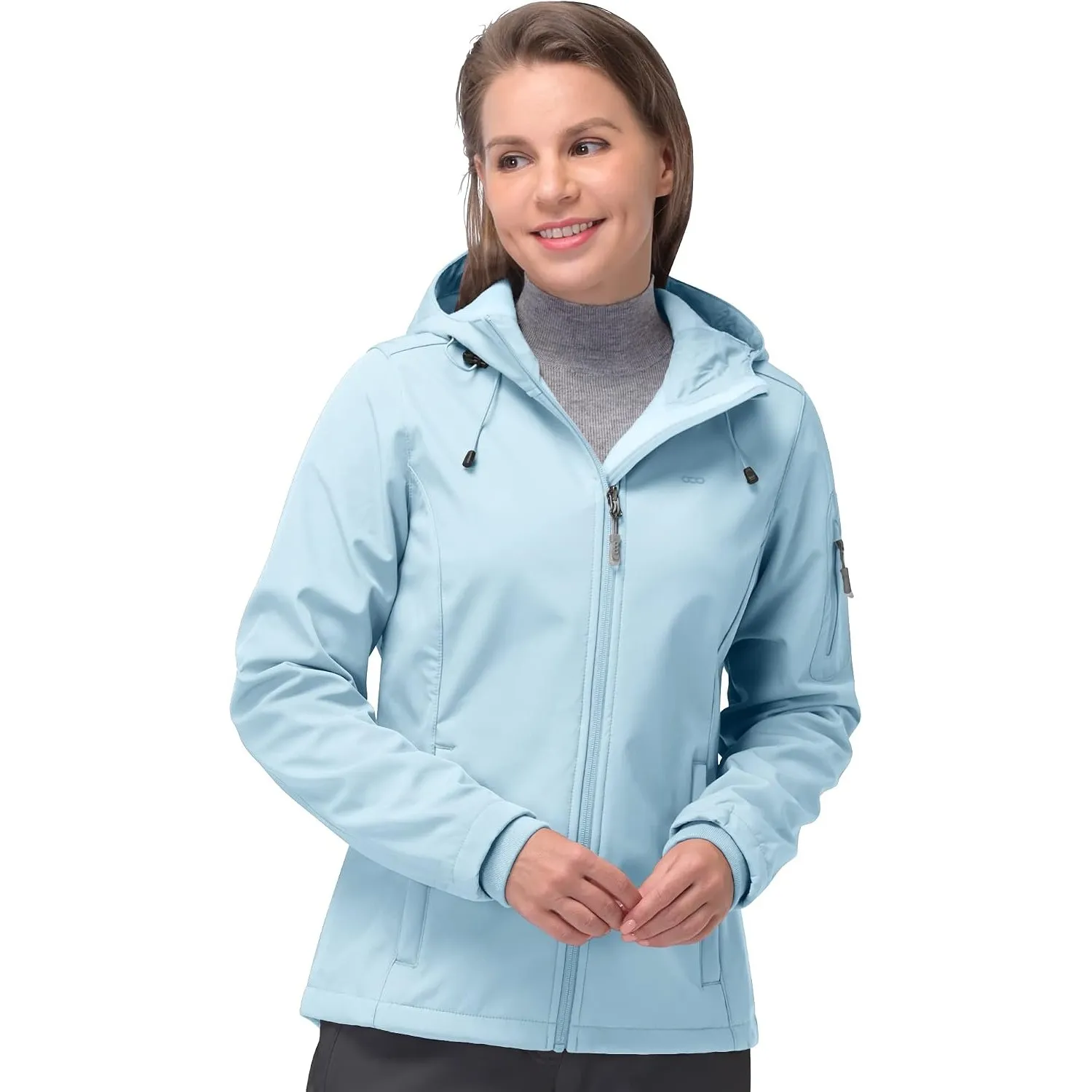 33,000ft Softshelljacke Damen Wasserdichte Fleecejacke Übergangsjacke