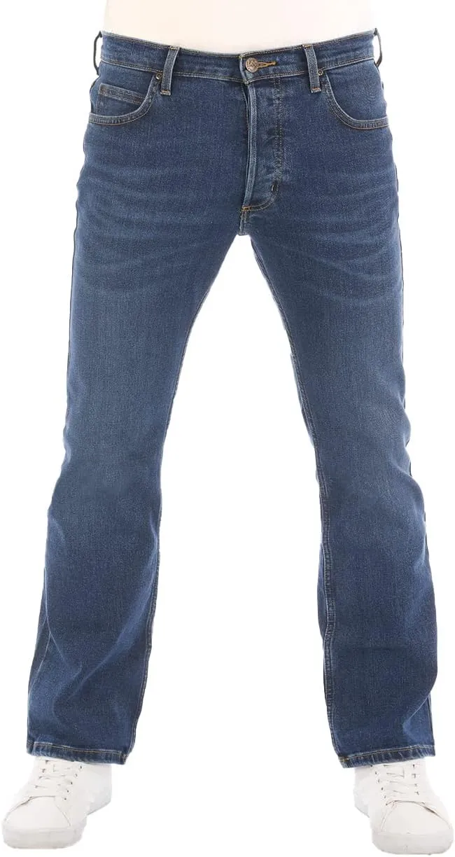 Lee Jeans Herren Stretch Bootcut Denver Jeanshose Hose Denim Blau 32 33 34 36 38 40 42 44 46