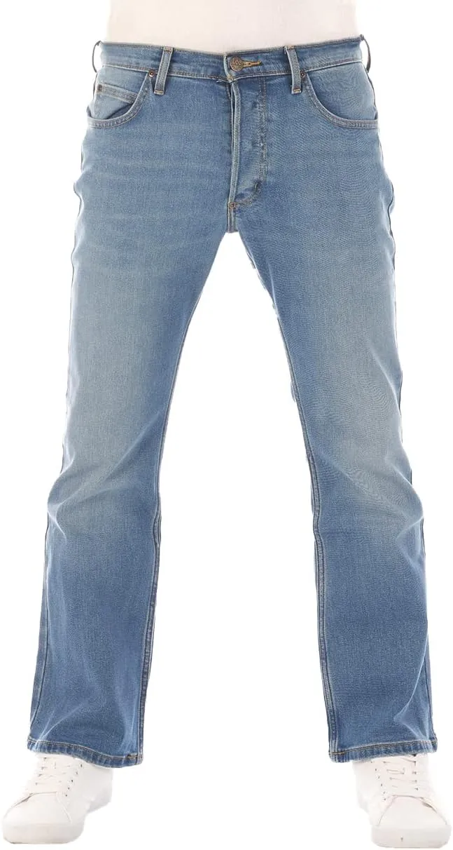 Lee Denver Men's Stretch Bootcut Jeans Trousers Denim Blue 32 33 34 36 38 40 42 44 46