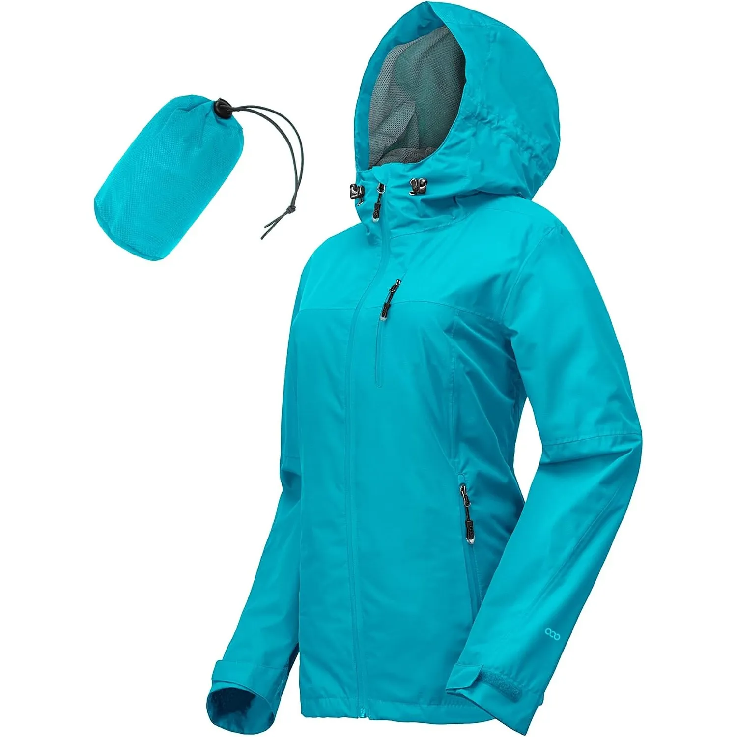 33,000ft Regenjacke Damen Wasserdicht Packbar Fahrradjacke Übergangsjacke