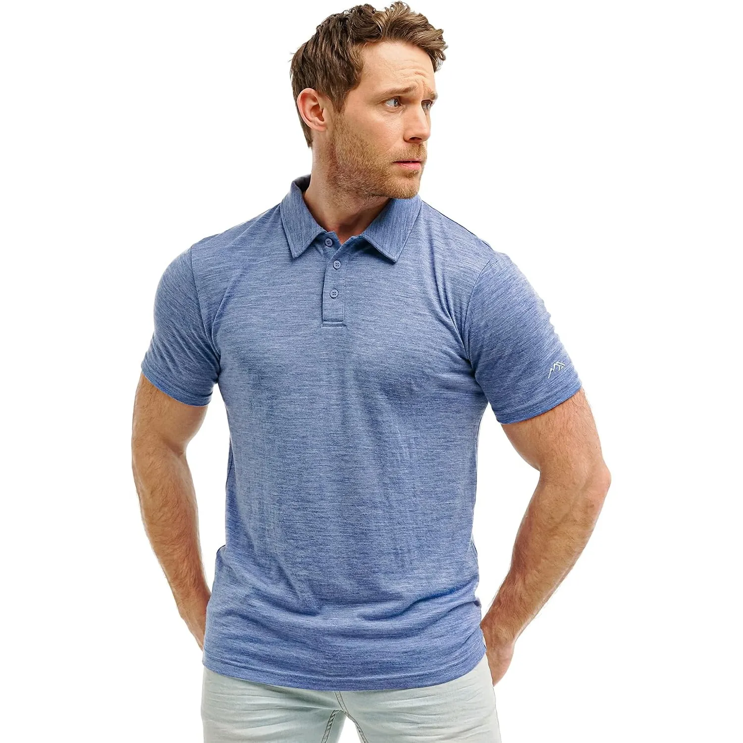 Merino.tech 100% Merino Poloshirt Herren Kurzarm & Langarm Outdoor Alltag