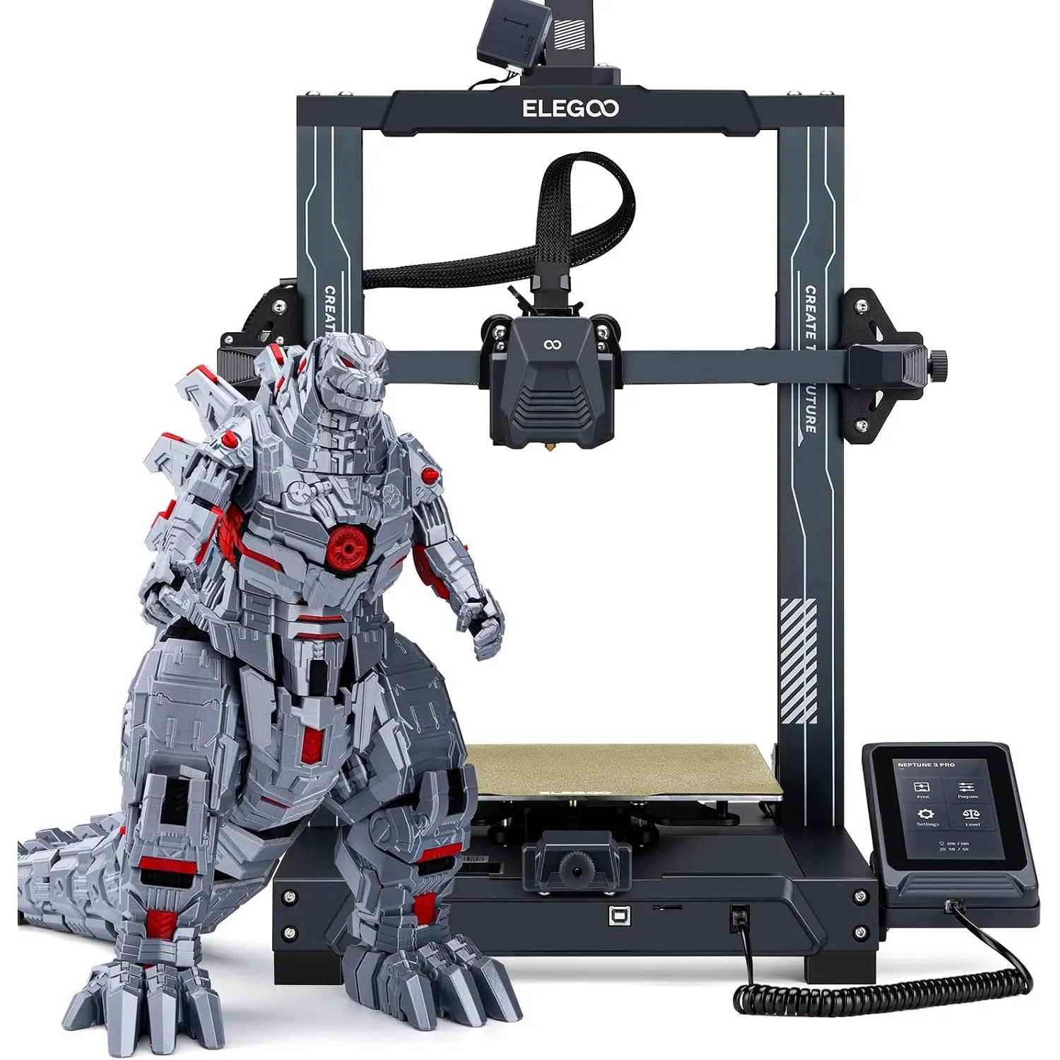 ELEGOO Neptune 3 Pro 3D Drucker Automatischer Bettnivellierung