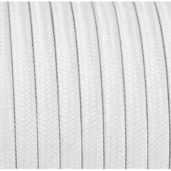 5 Meter 2 - adrig Textilkabel Stoffkabel Pendelleitung Lampenkabel Textile Cable 2x0,75 2G0,75 Weiß