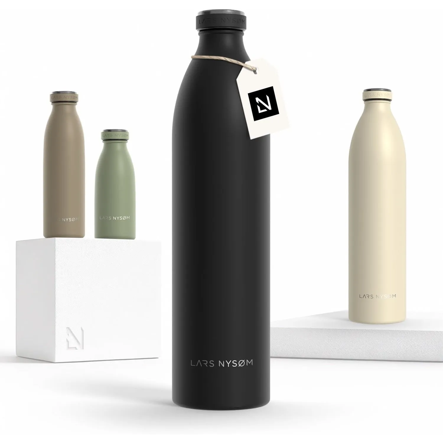 LARS NYSØM Trinkflasche 1 5l - Trinkflasche Edelstahl - Thermosflasche