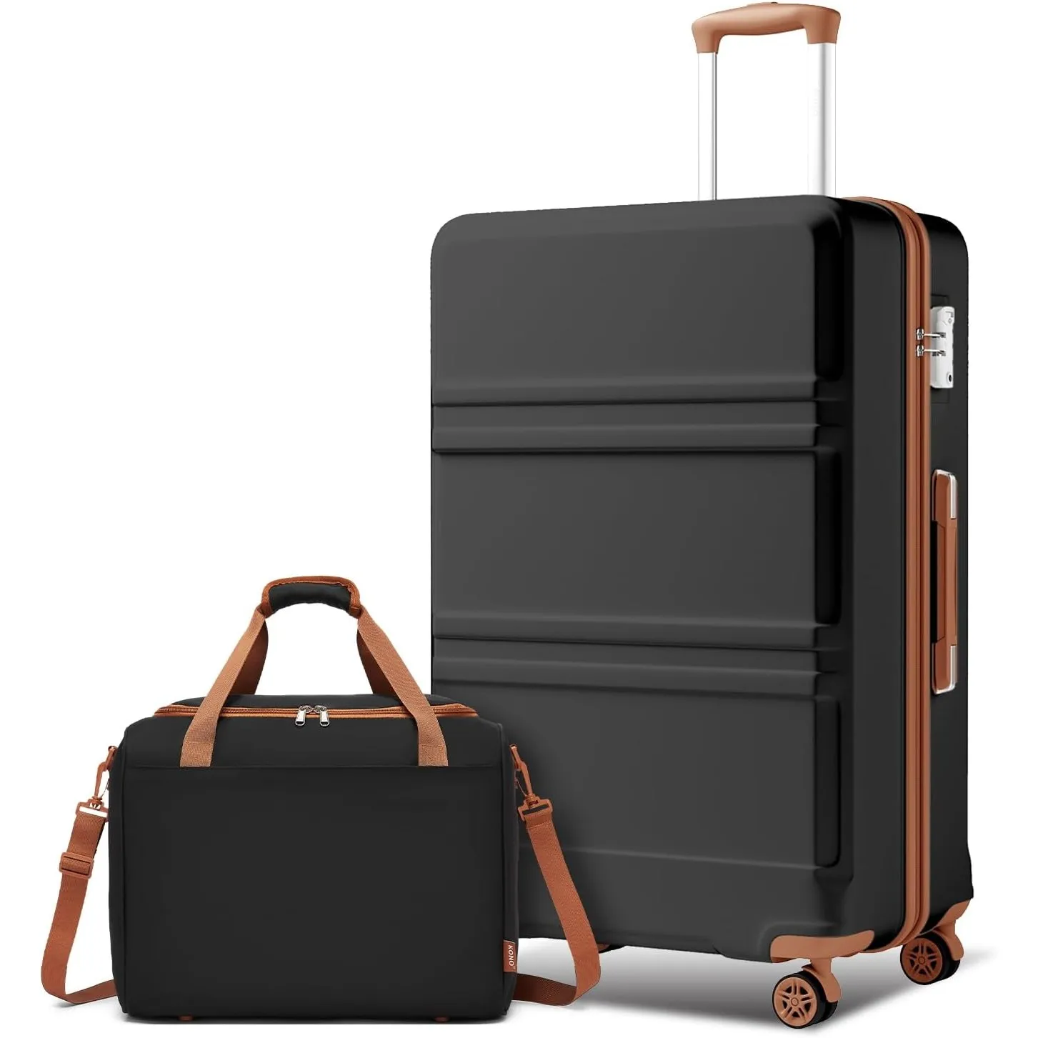 KONO Großer Koffer Set Mit Reisekoffer Und Ryanair Reisetasche 40x30x20cm | Ideal Für Urlaub Mit Familie, TSA Schloss, …