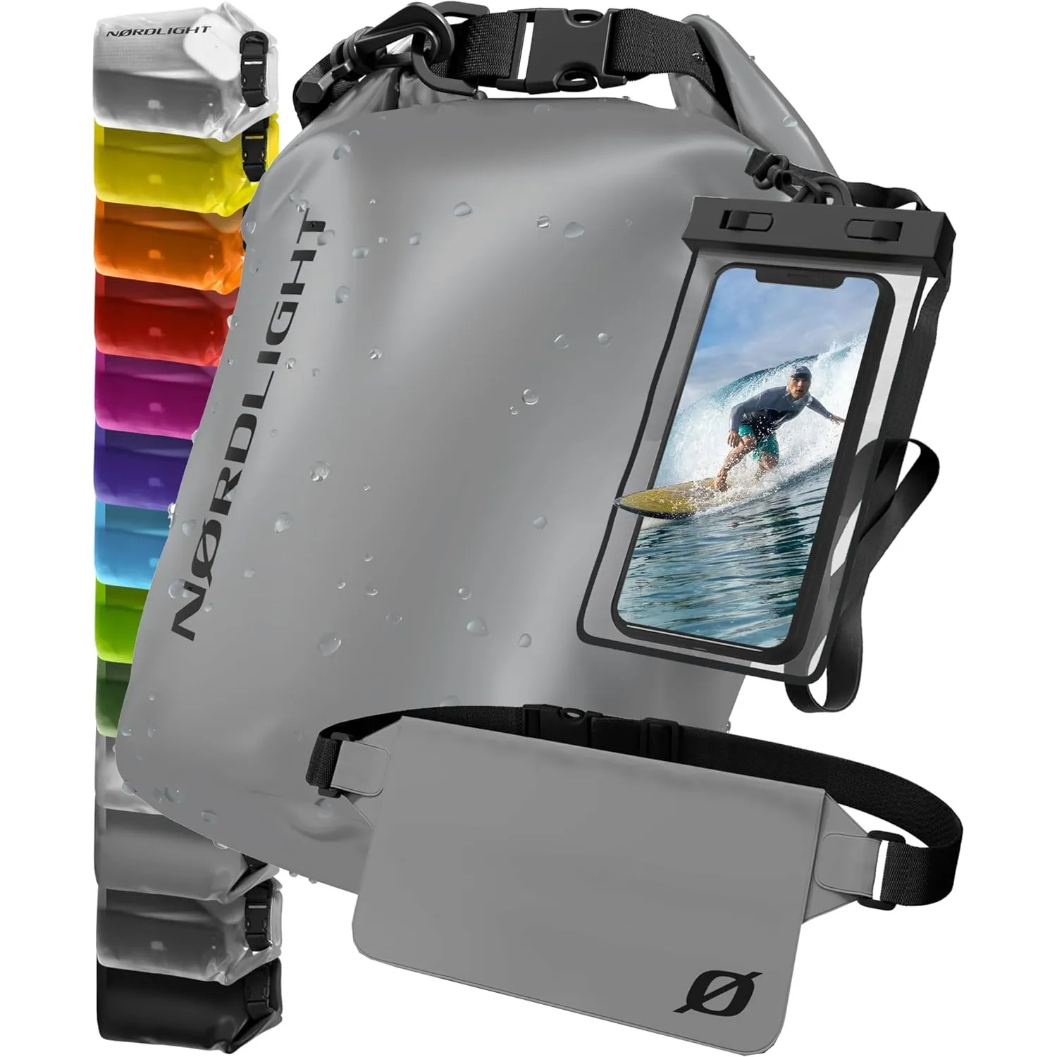 Nordlight Dry Bag wasserdichte Tasche - 2l 5l 10l 15l 20l 30l Liter | Wasserfester Packsack Seesack Beutel Waterproof D…
