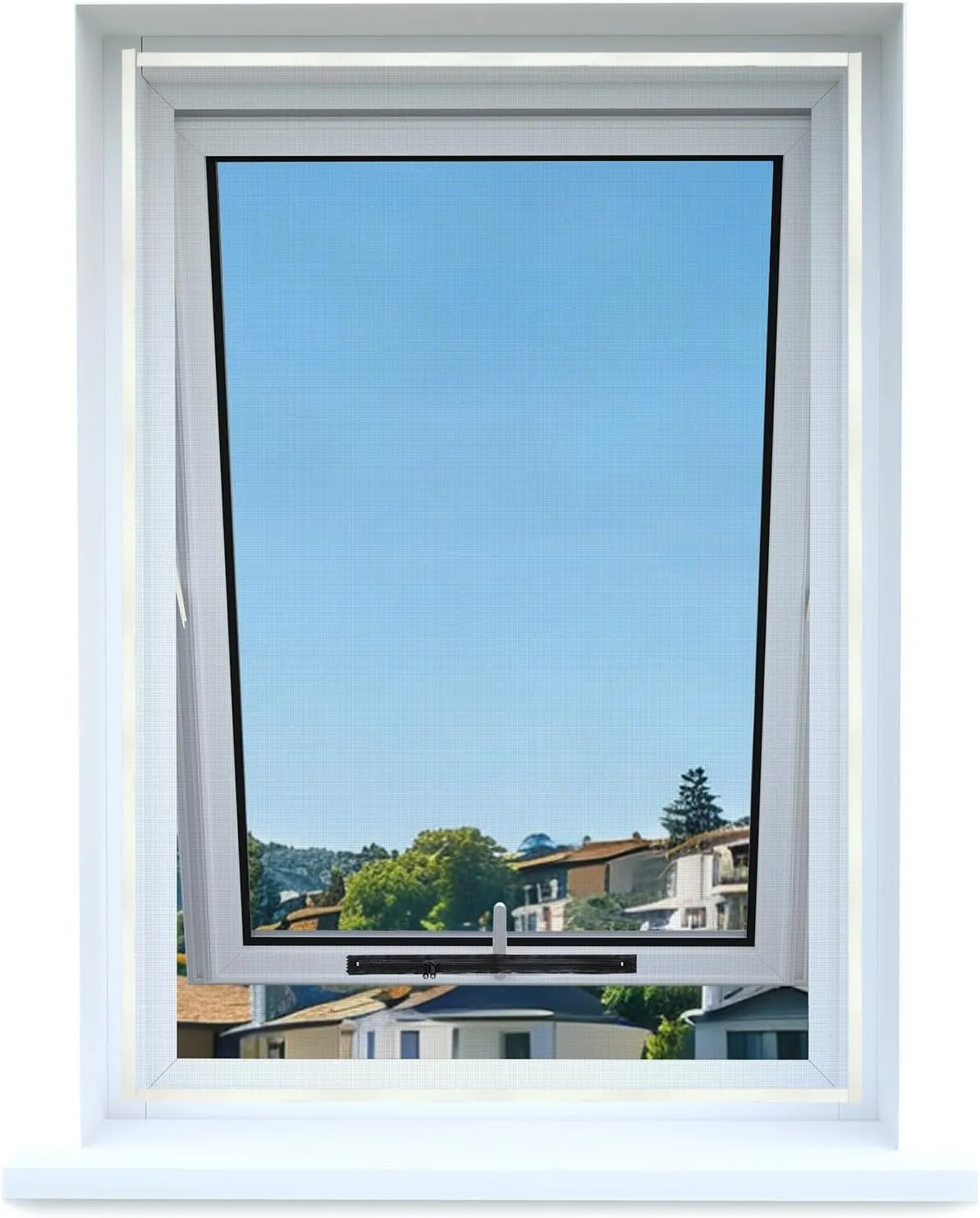 Apalus Fly Screen for Roof Windows, Insect Protection for Attaching to Top-Hung Windows, Can Be Cut to Window Sizes up …
