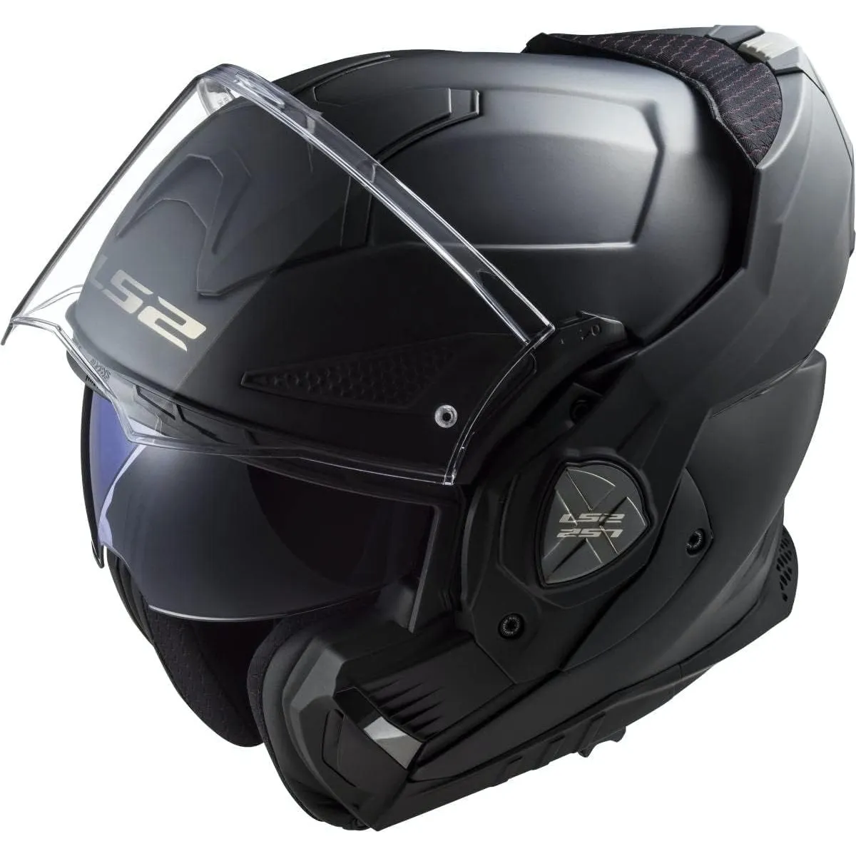 LS2, Klapphelm Motorrad ADVANT X SOLID Matt Black, M | Beschlaghemmend