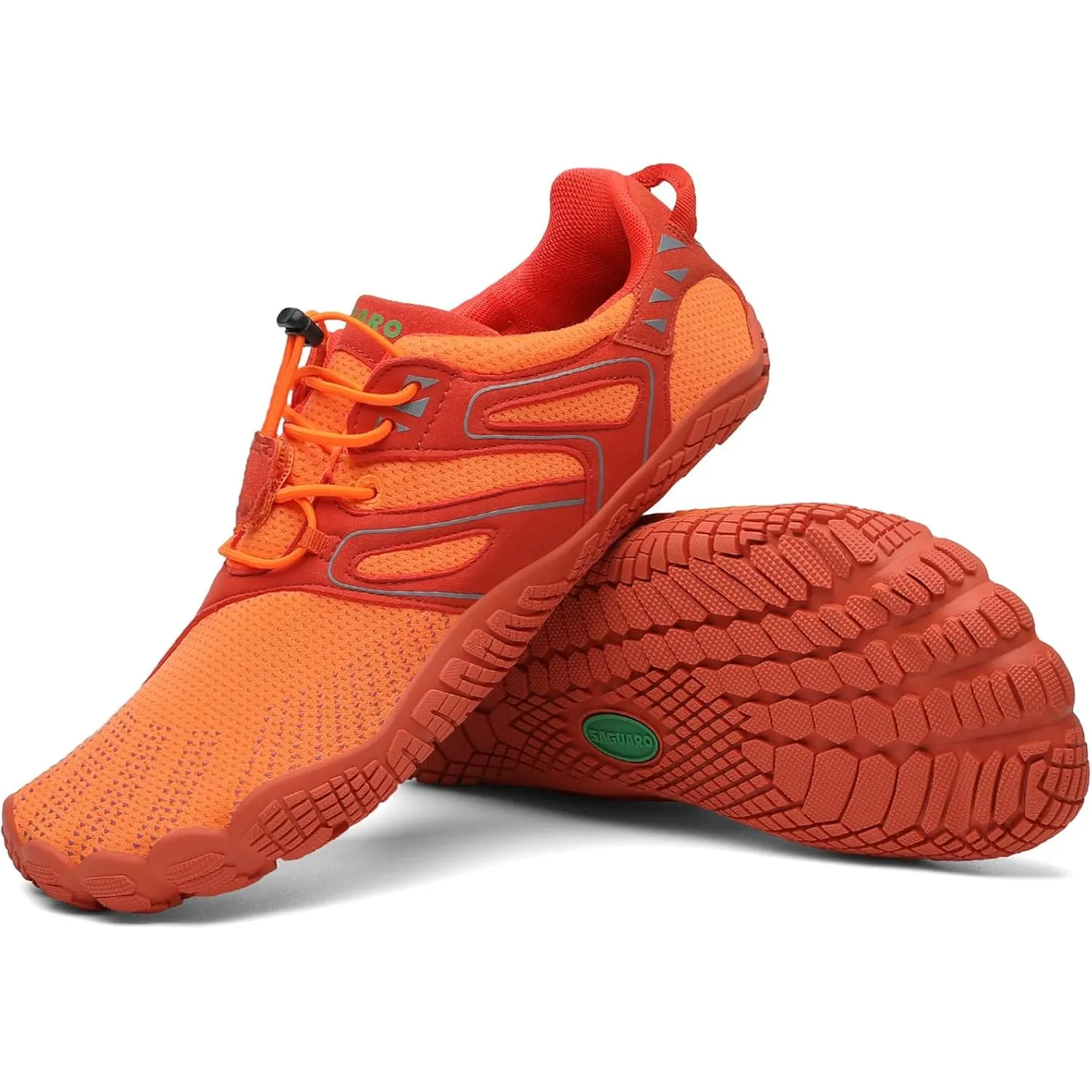 SAGUARO Unisex Barfußschuhe Outdoor Barfuss Traillaufschuhe Zehenschuhe mit Zero-Drop Solhe Gr.36-48
