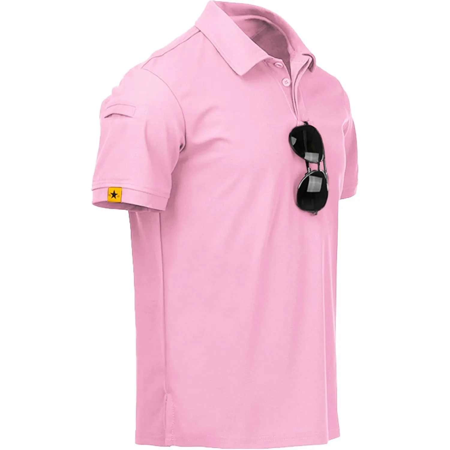 JACKETOWN Poloshirts Herren Kurzarm Atmungsaktives Schnelltrocknend Poloshirts Männer Tennis Sommer Knopfleiste T-Shirt…