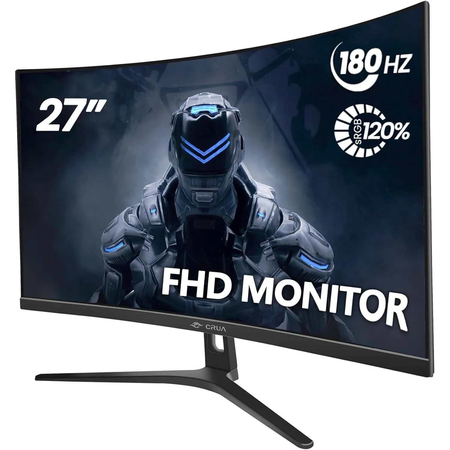 CRUA Curved Gaming-Monitor (180HZ 1K,., 27 Zoll)