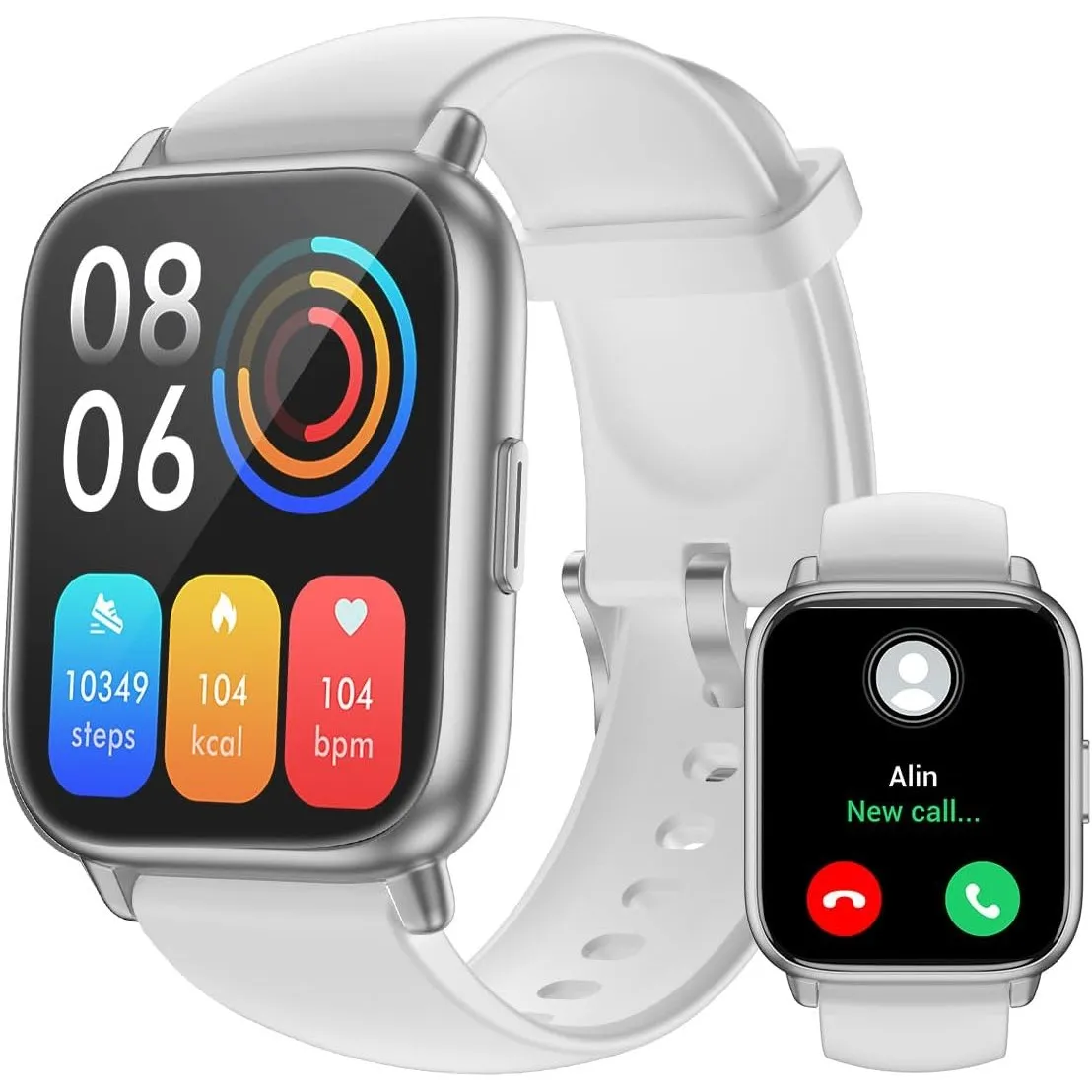 Smartwatch mit Telefonfunktion,Smartwatch für Damen Herren 1.85'' HD Screen