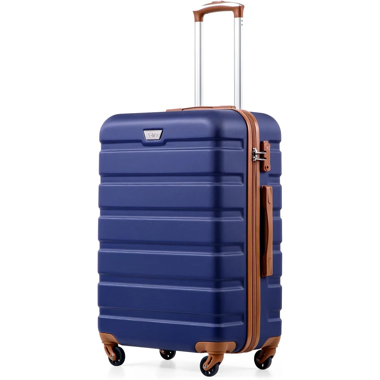 COOLIFE Koffer Groß 77cm XL, PC+ABS, Rollkoffer mit 360° Spinner Räder | TSA Zahlenschloss, Leicht robuster hartschale,…