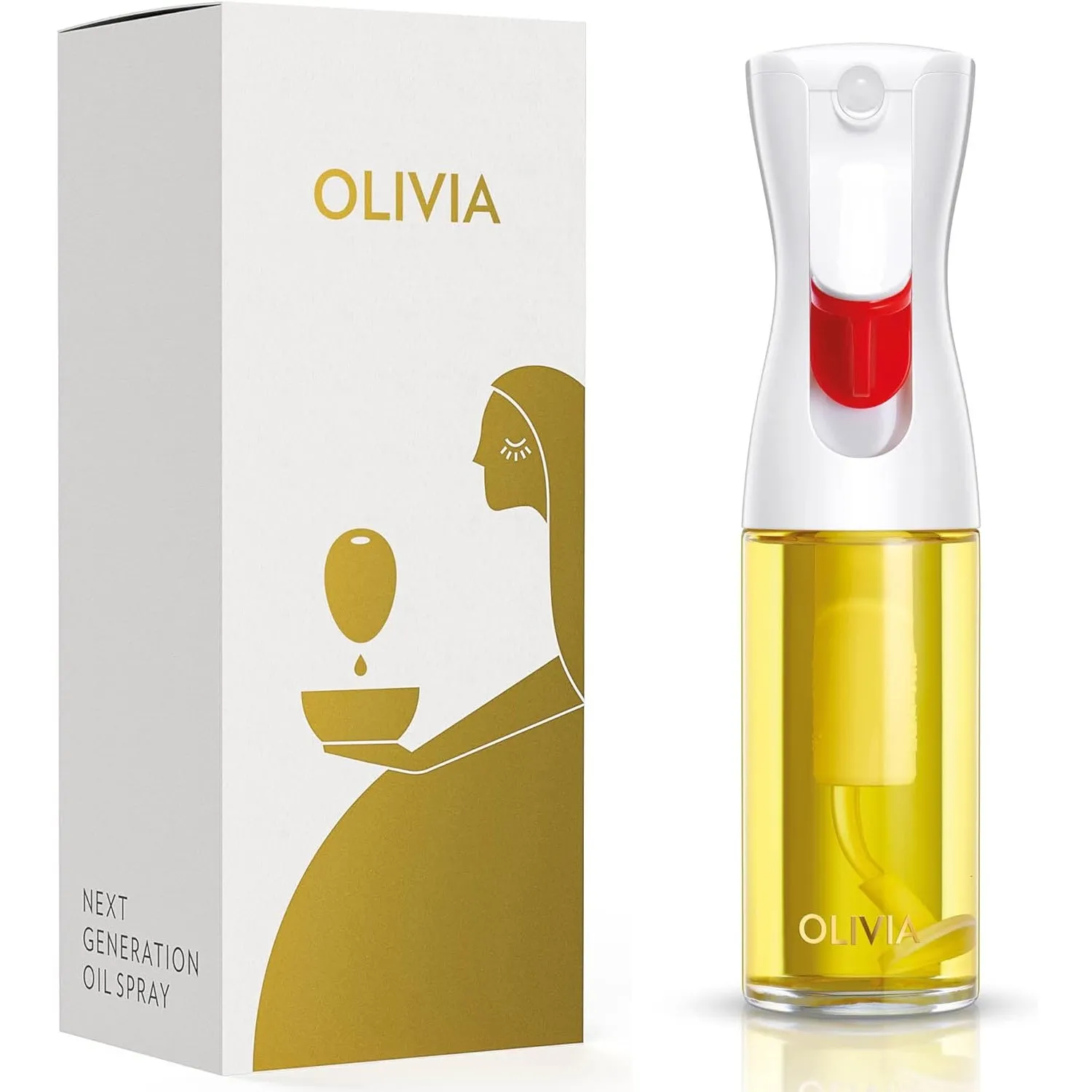FLAIROSOL OLIVIA 130ml Glas-Ölsprüher - Kontinuierliche Ölsprühtechnik mit Portionskontrolle - Vielseitiger Ölzerstäube…