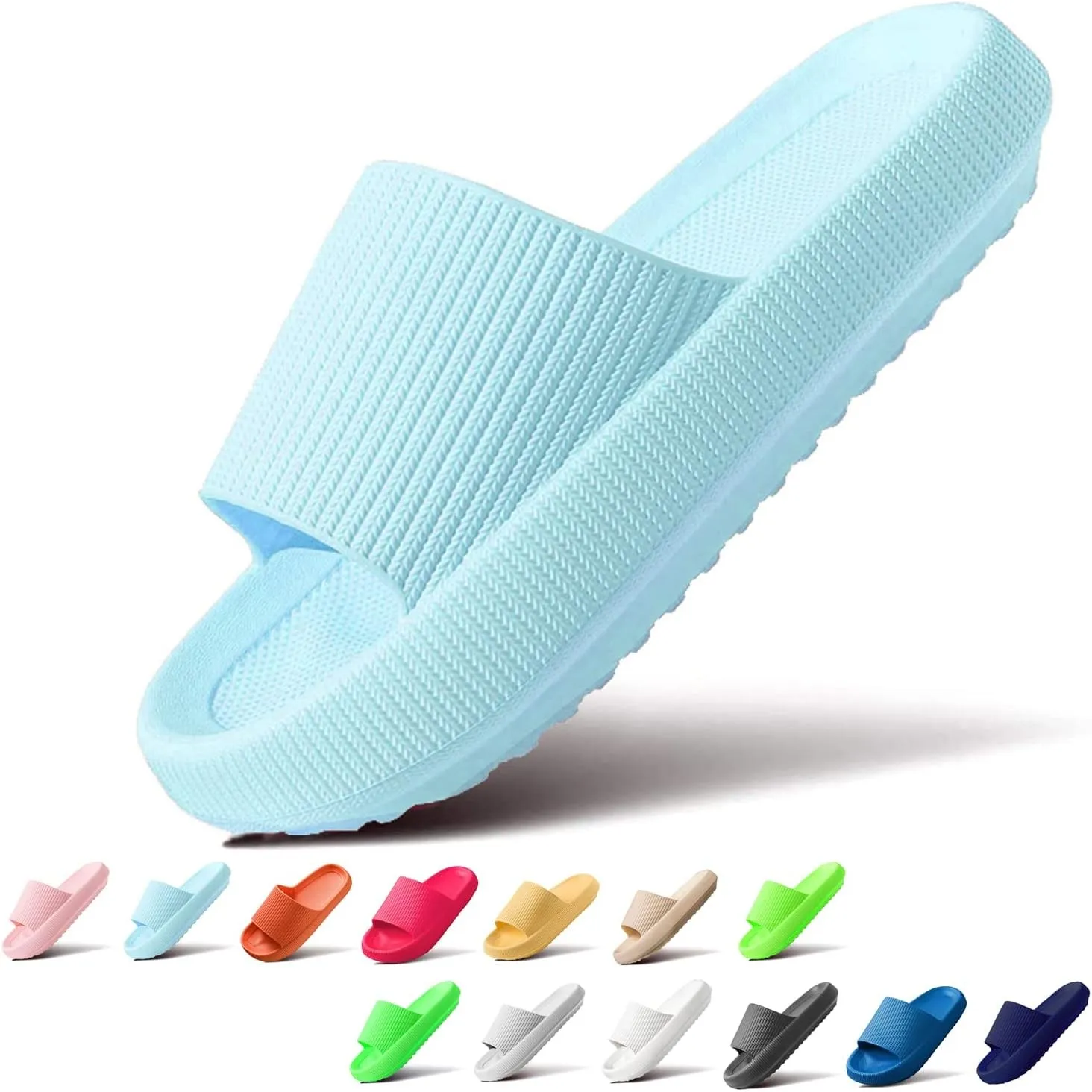 Sumvov Cozyslides Original Damen Schlappen 100% EVA Super Weich Rutschfest Badeschuhe Cozislides Original Hausschuhe Da…