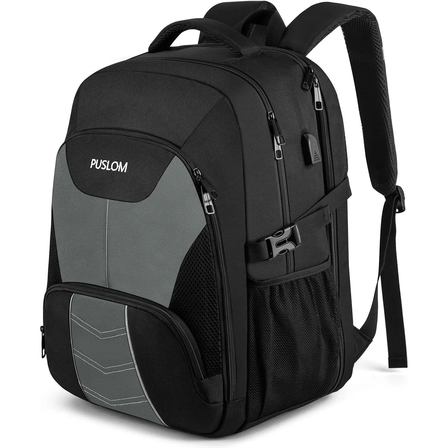 Extra Großer Rucksack Herren 55L Wasserdicht 18.4 Zoll Laptoptasche Arbeit Laptop Rucksack mit USB Ladeanschluss Anti D…