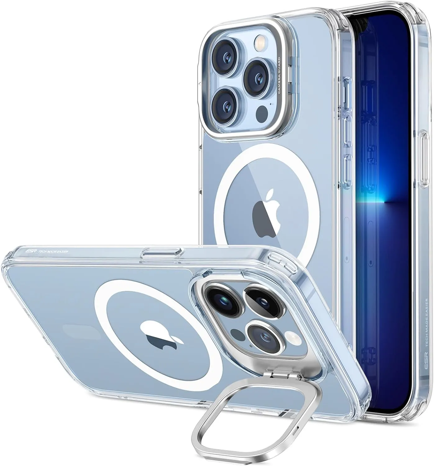 ESR für iPhone 13 Pro Max Hülle, Kompatibel mit MagSafe, Kamera Ständer Handyhülle iPhone 13 Pro Max Case, Militärnorm …