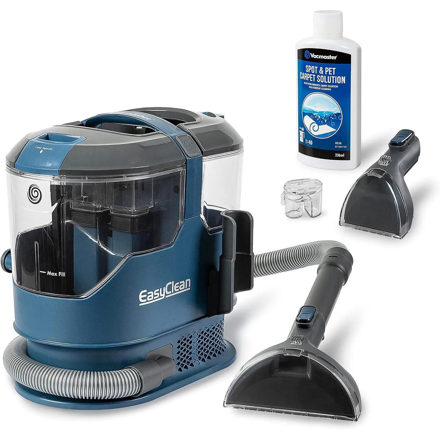 Vacmaster SCA0801 Waschsauger Teppichreiniger Fleckenreiniger für Teppiche, Vorleger, Polster, Treppen und Autos | Nass…