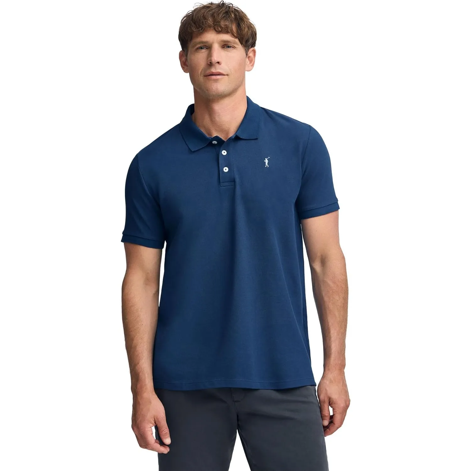 Polo Club Polo Kurzarm Herren-Poloshirt aus 100% Baumwolle mit gesticktem Logo