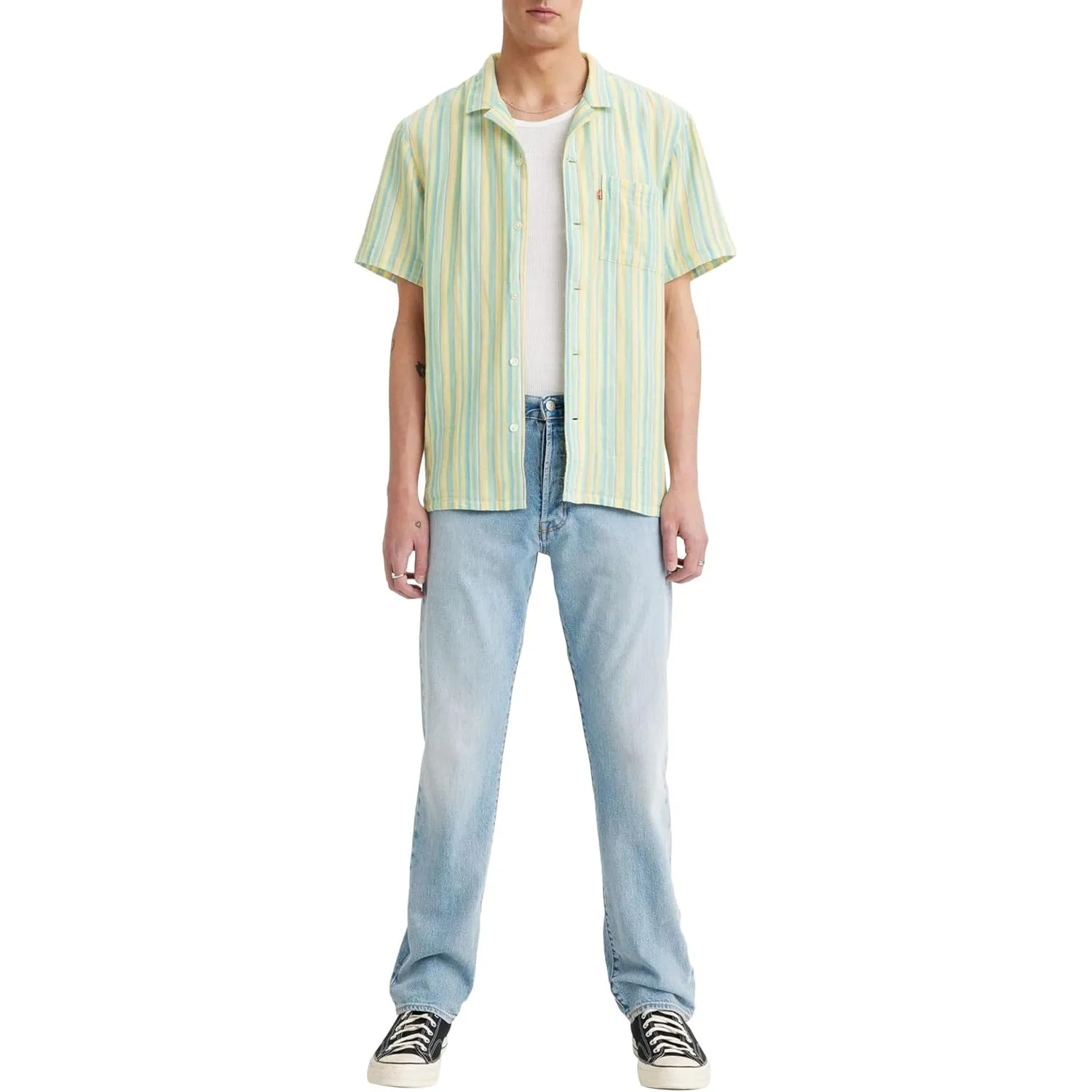 Levi's Herren Jeanshose 501 Original mit Knopfleiste, Straight Fit