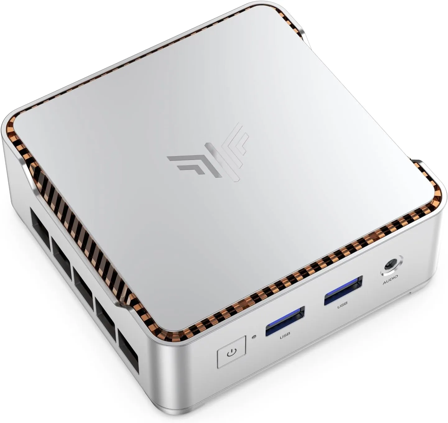 NiPoGi E2 Mini PC Ιntel Twin Lake N150(bis zu 3,6 GHz), 16 GB DDR4 256 GB M.2 SSD Mini Desktop Computer, 4K@60Hz Dual Display, HDMI 2.0, DP, Dual-WiFi, Micro-PC mit VESA für Schule/Büro.