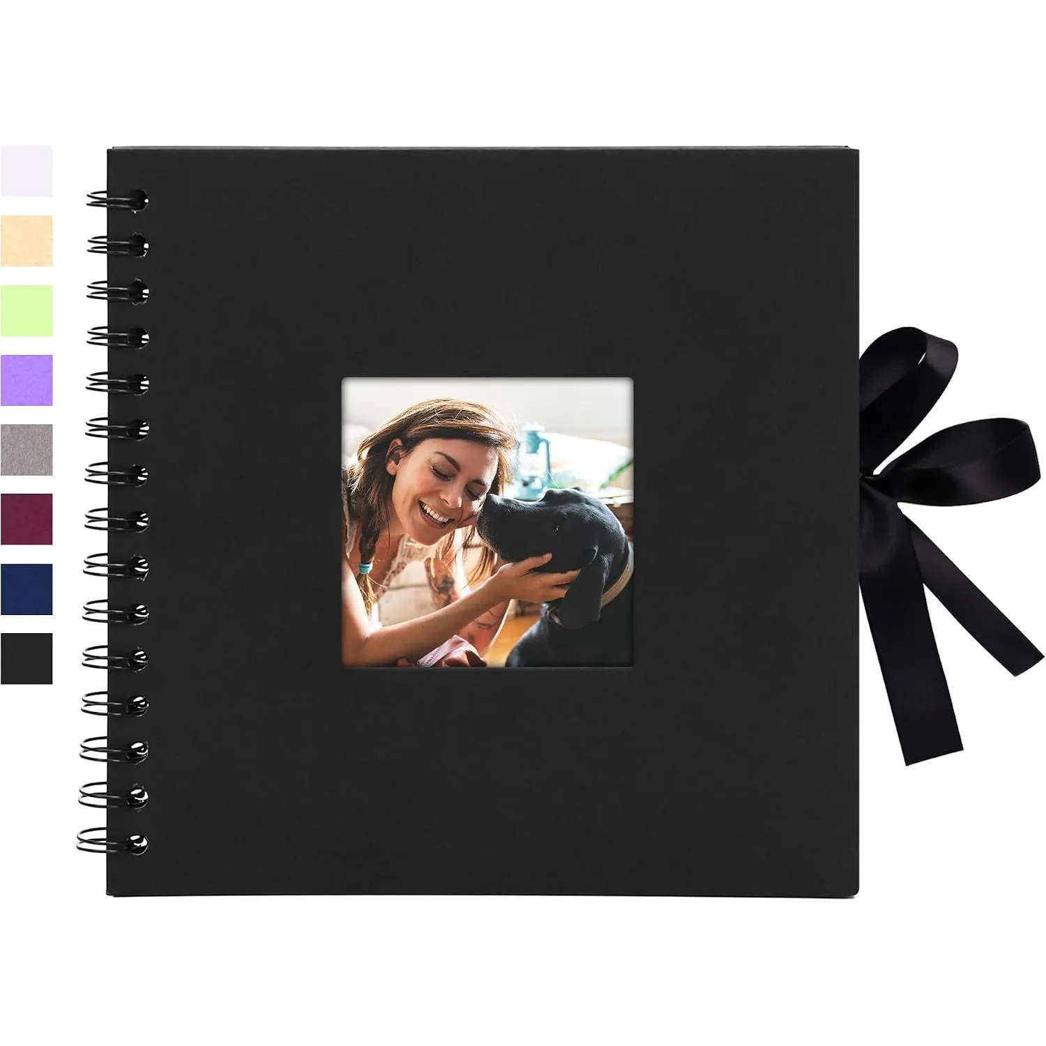 Vienrose Fotoalbum Scrapbook Album 20,5x20,5 cm 40 Schwarze Seiten