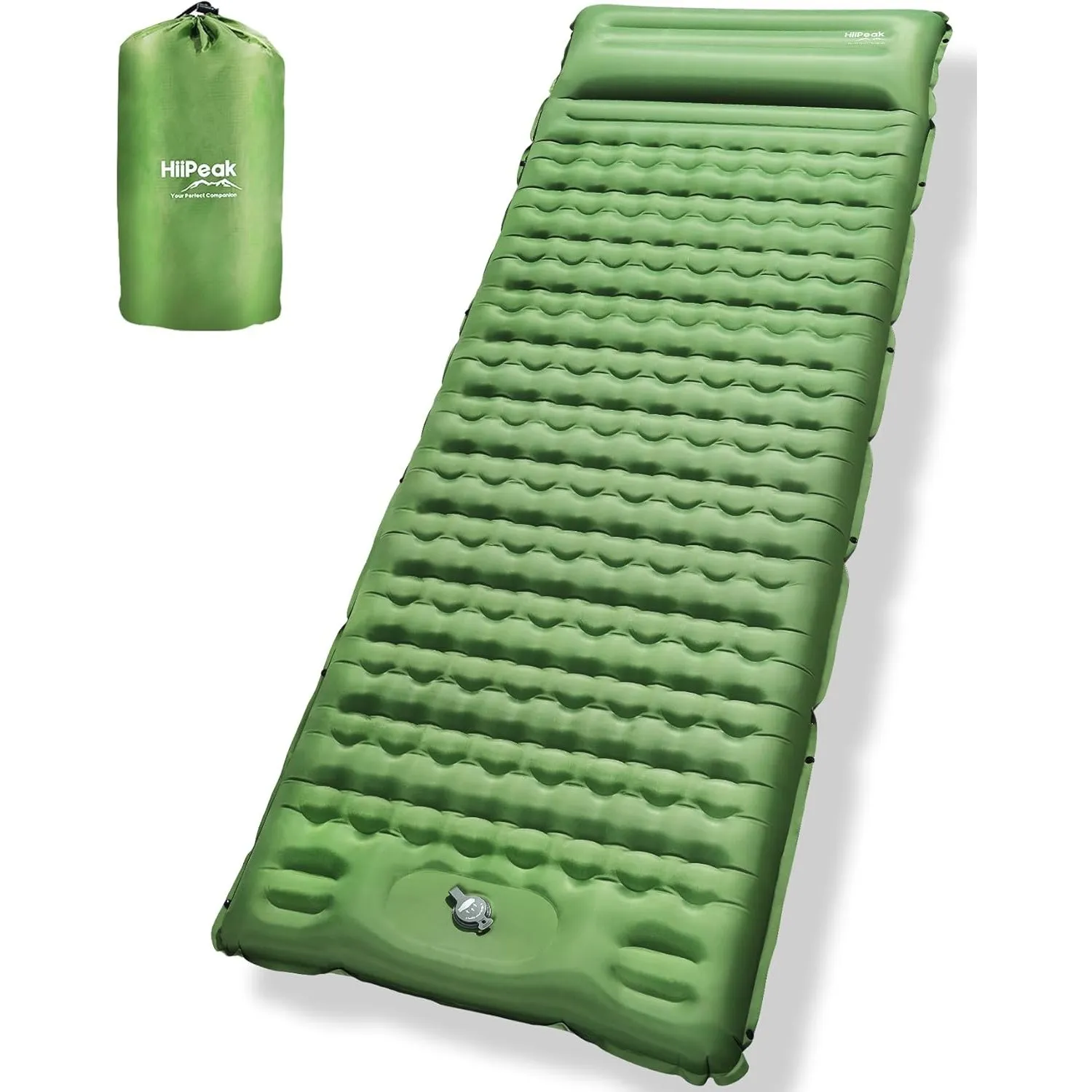 HiiPeak Isomatte Ultraleicht hoch Camping matratze mit integrierten kopfkissen Outdoor luftmatratze schlafmatte kleines…