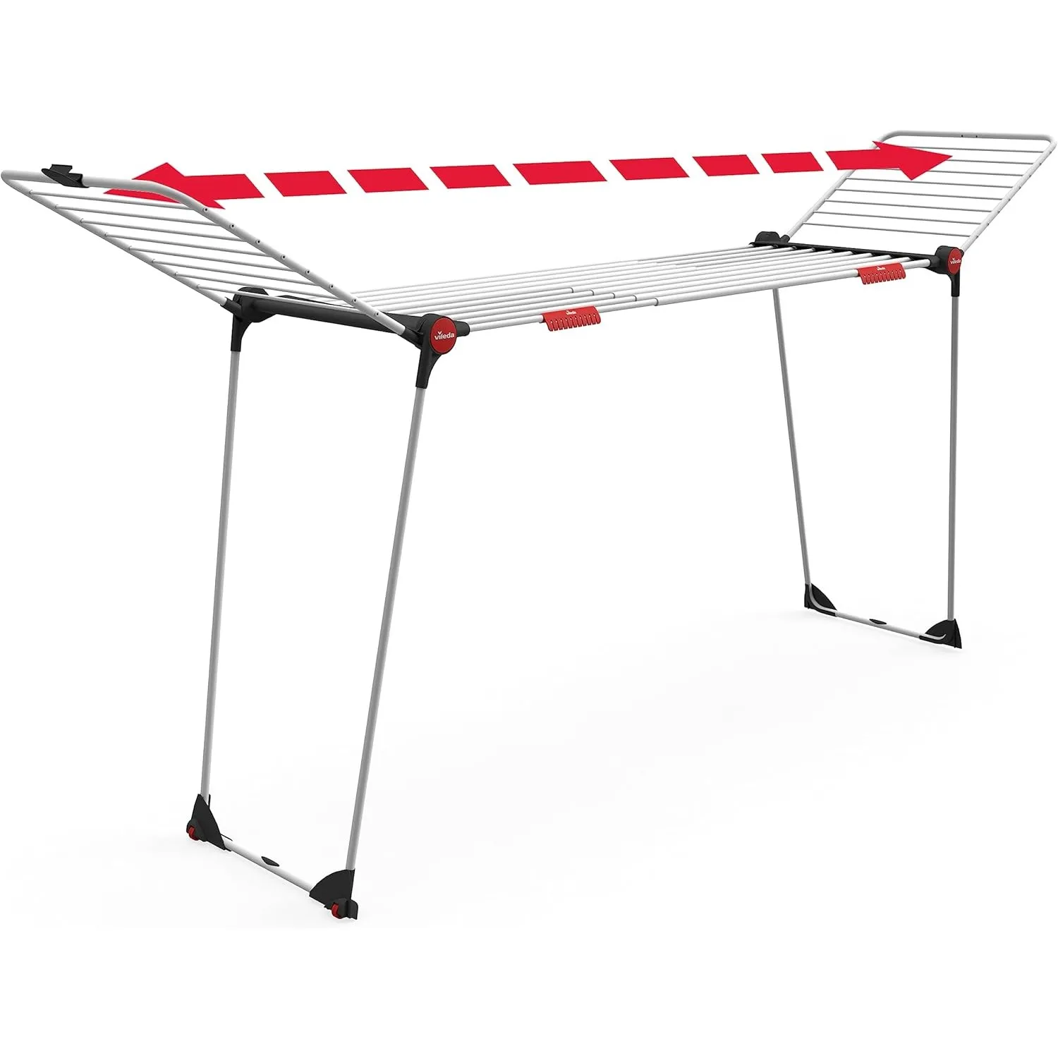 Vileda Infinity Flex Plus Wäscheständer, ausziehbar bis 2m, 30m Leinenlänge