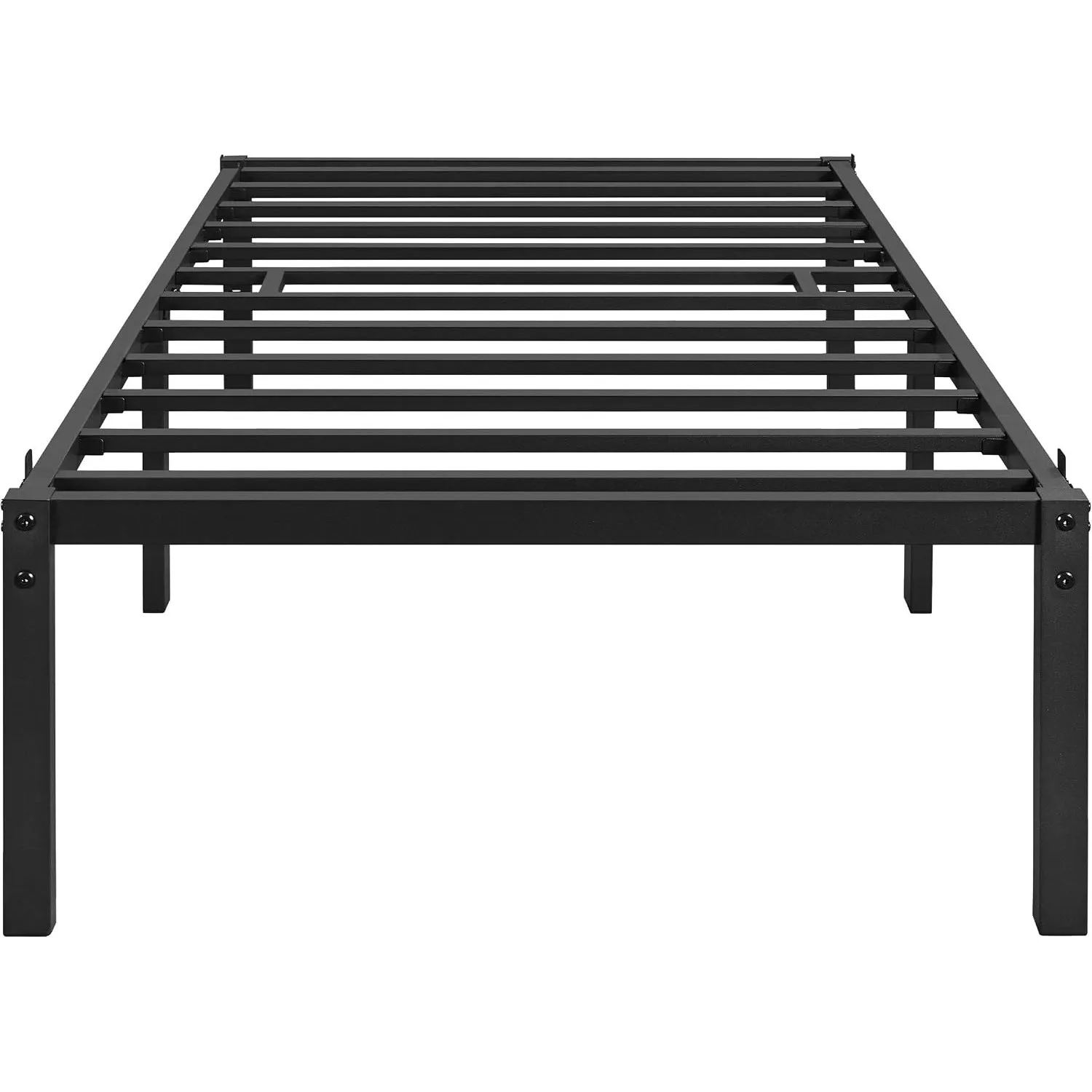 Yaheetech Bettrahmen 90 x 190 cm Metallbett Bettgestell aus Metall, Modern Jugendbett mit Lattenrost, Doppelbett Einzel…