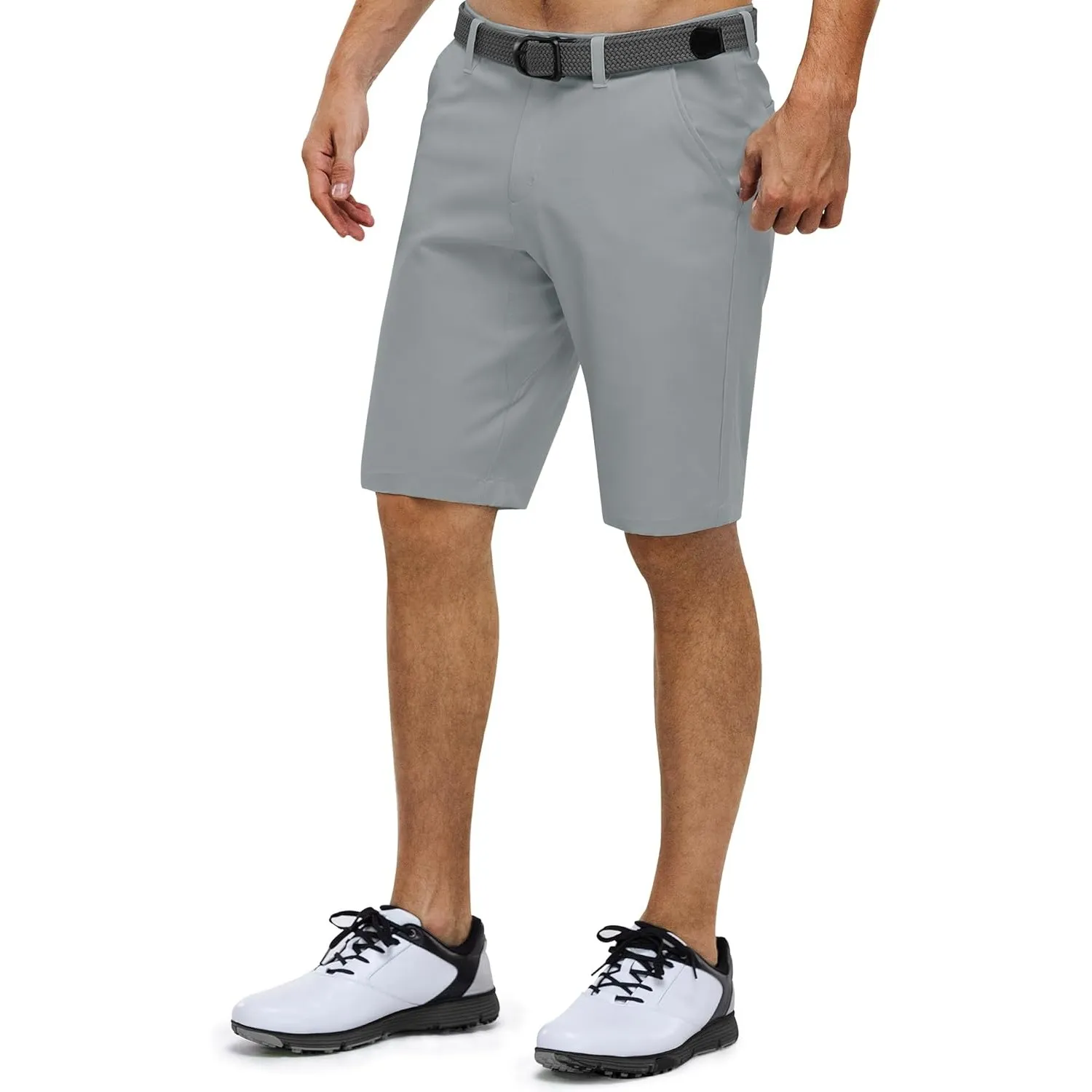 33,000ft Herren Golf Shorts Stretch Kurze Golfhosen Leichte Schnelltrocknende 11" Bermuda Shorts Kurze Hose mit 3 Tee-H…
