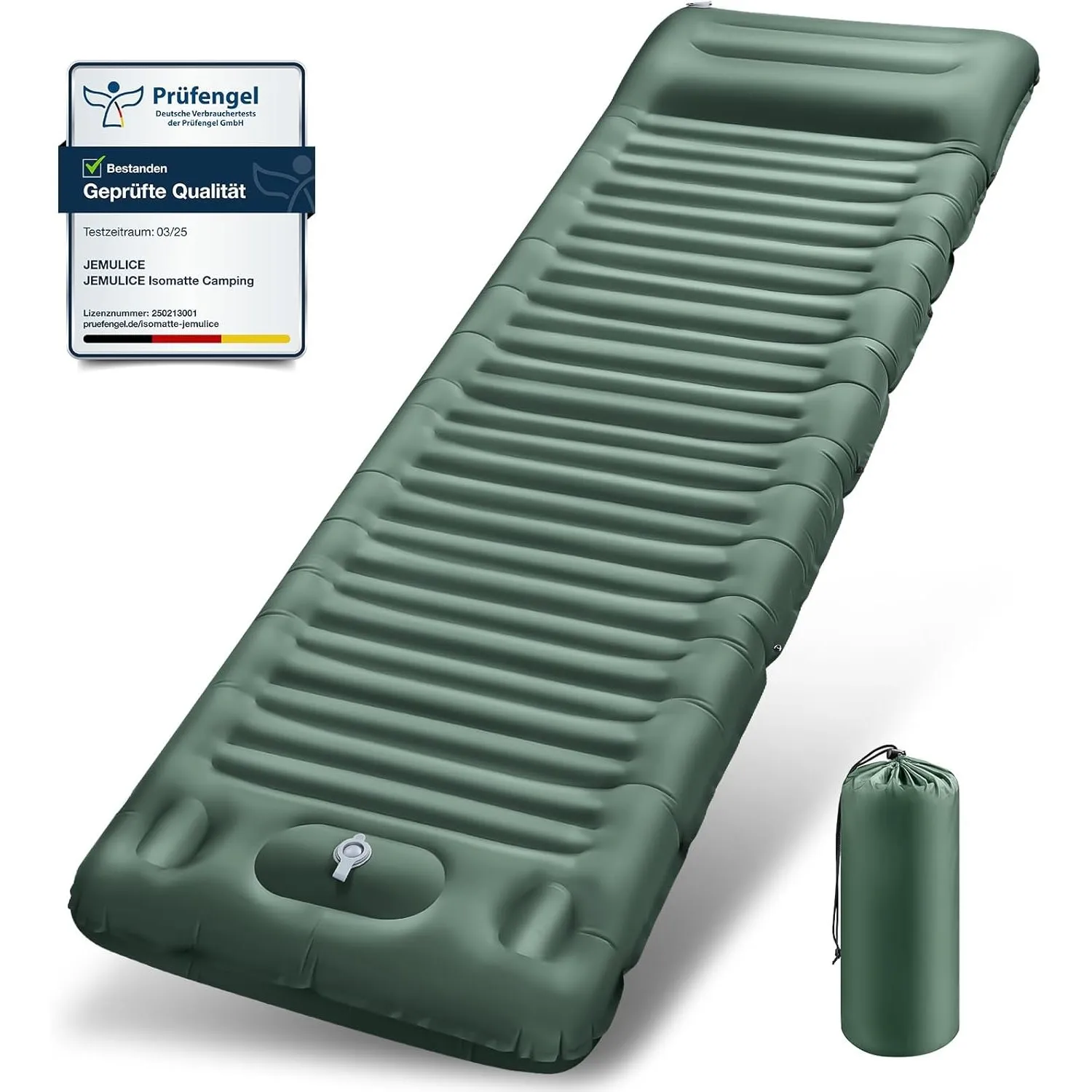 Isomatte Camping, 12CM Ultradicke Camping Luftmatratze mit Fußpumpe