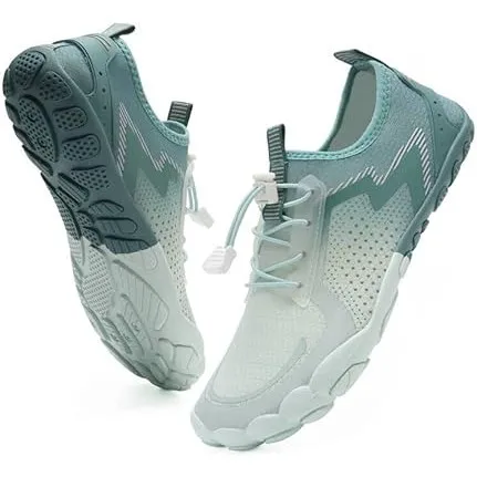 IceUnicorn Barfußschuhe Damen Herren Breite Traillaufschuhe Zehenschuhe Unisex Schwimmschuhe Strandschuhe Aquaschuhe