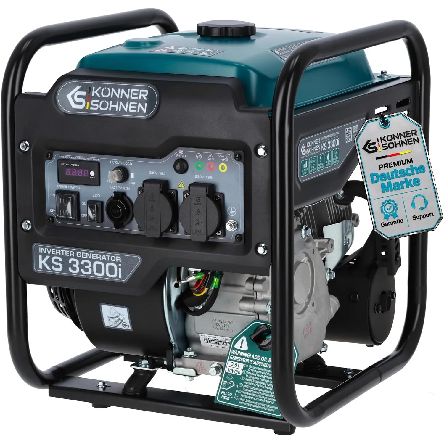 K&S Könner&Söhnen KS 3300i Invertergenerator 3300W, Stromerzeuger Benzin