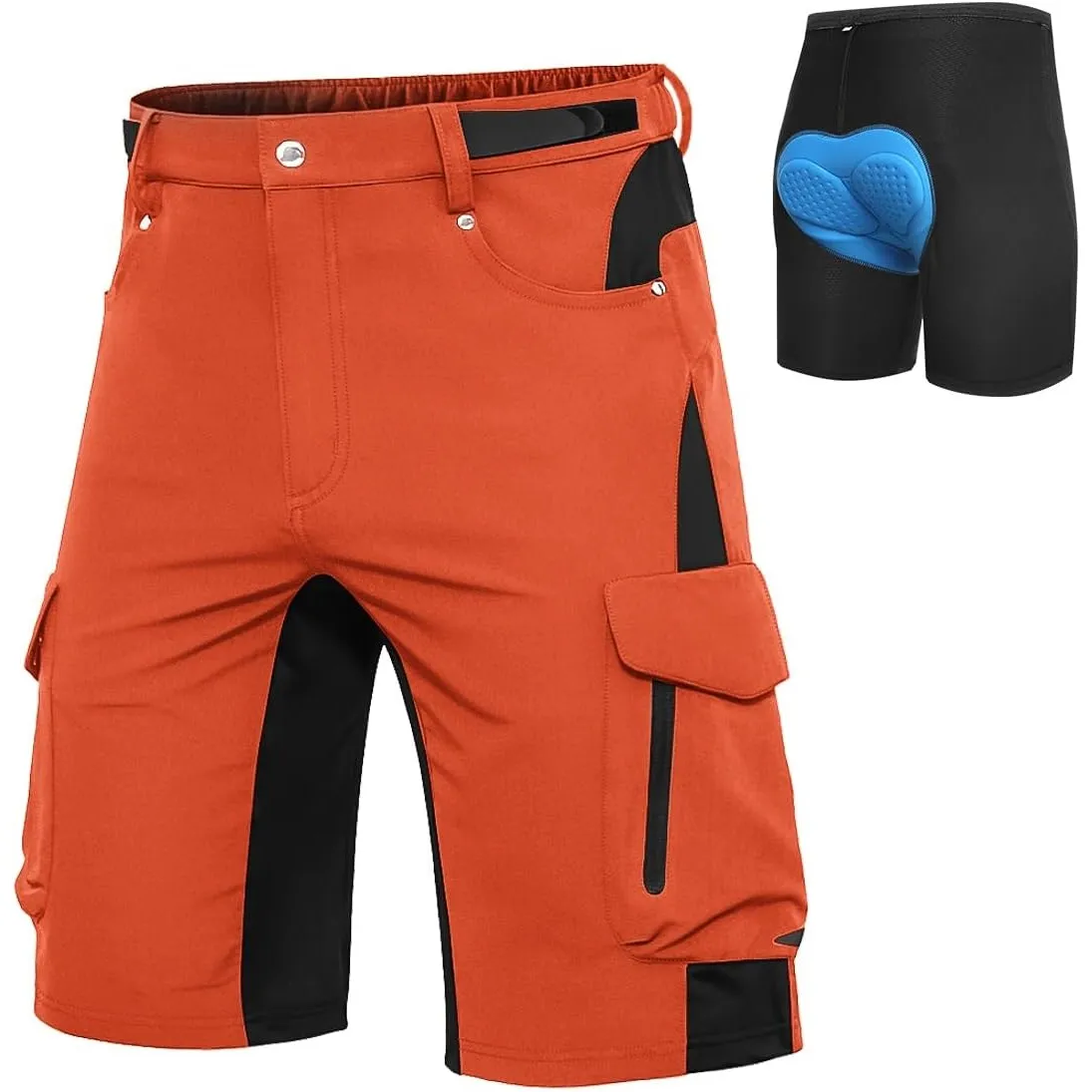 Cycorld MTB Hose Herren Fahrradhose, Schnelltrocknende MTB Shorts Herren Mountainbike Hose Baggy Bike Shorts, Atmungsak…