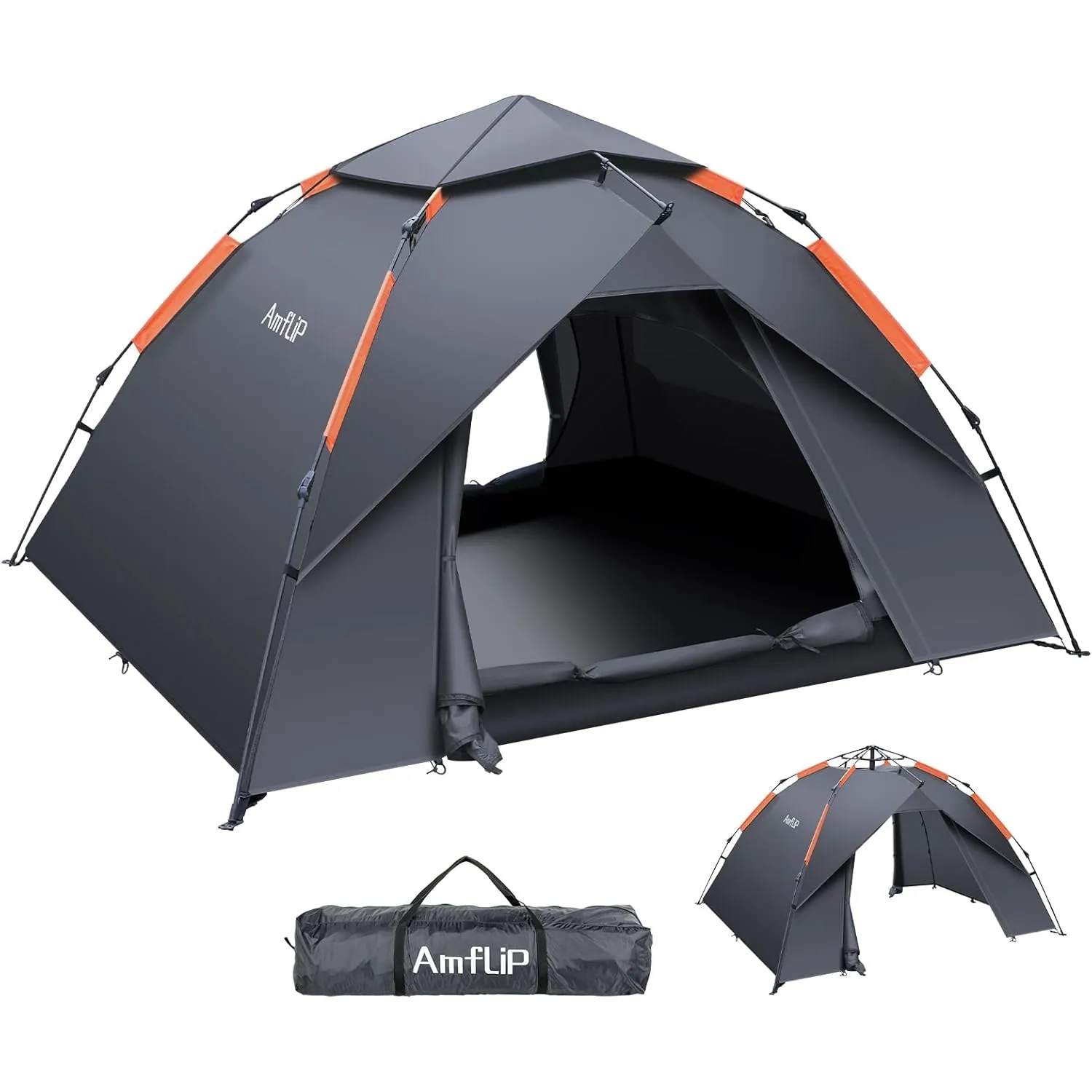 Camping Zelt, 2-3 Personen Automatisches Kuppelzelt Zelt Pop Up Zelt