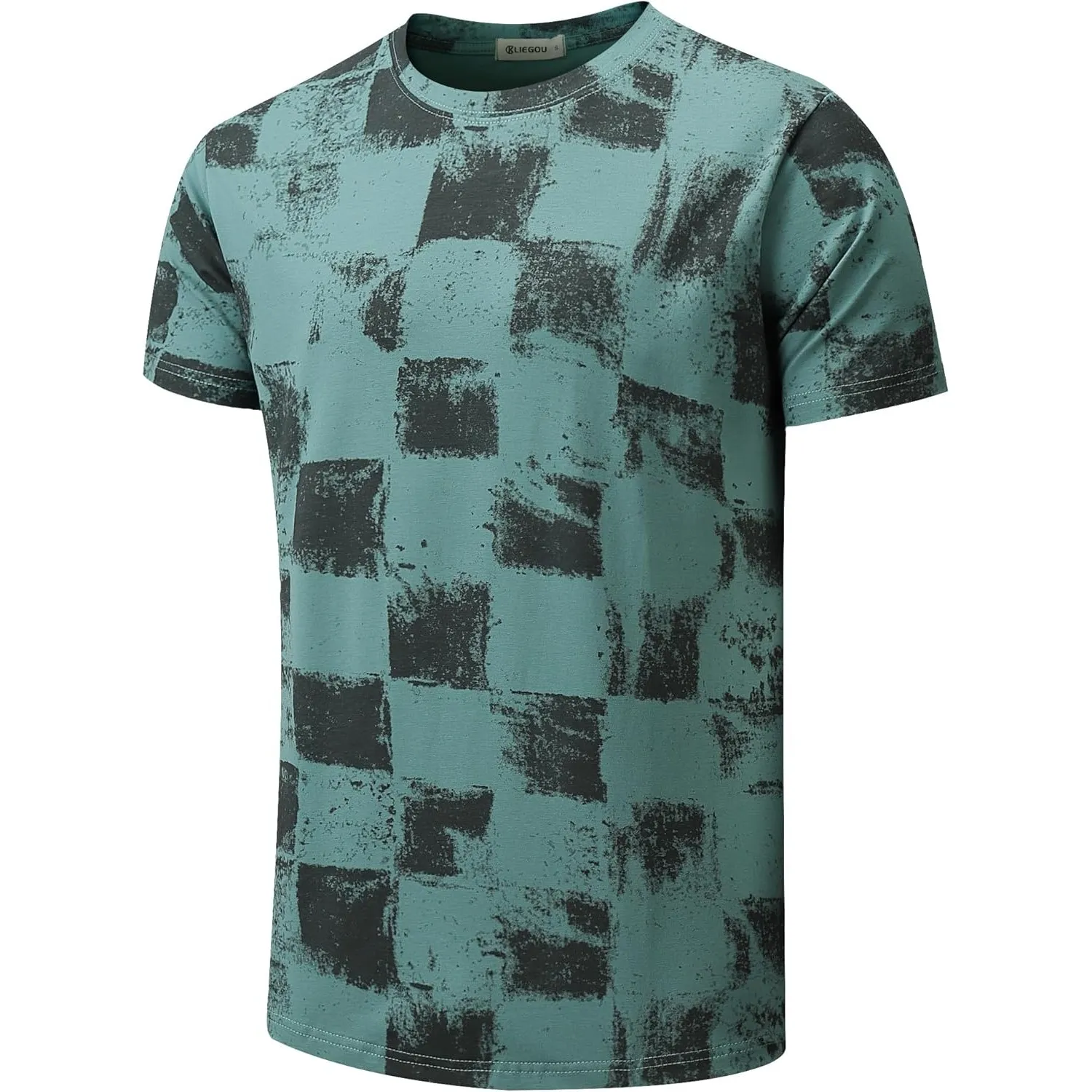 RONOMO Herren T-Shirt 95% Baumwolle 5% Spandex, Mikroelastik, Hautfreundlich