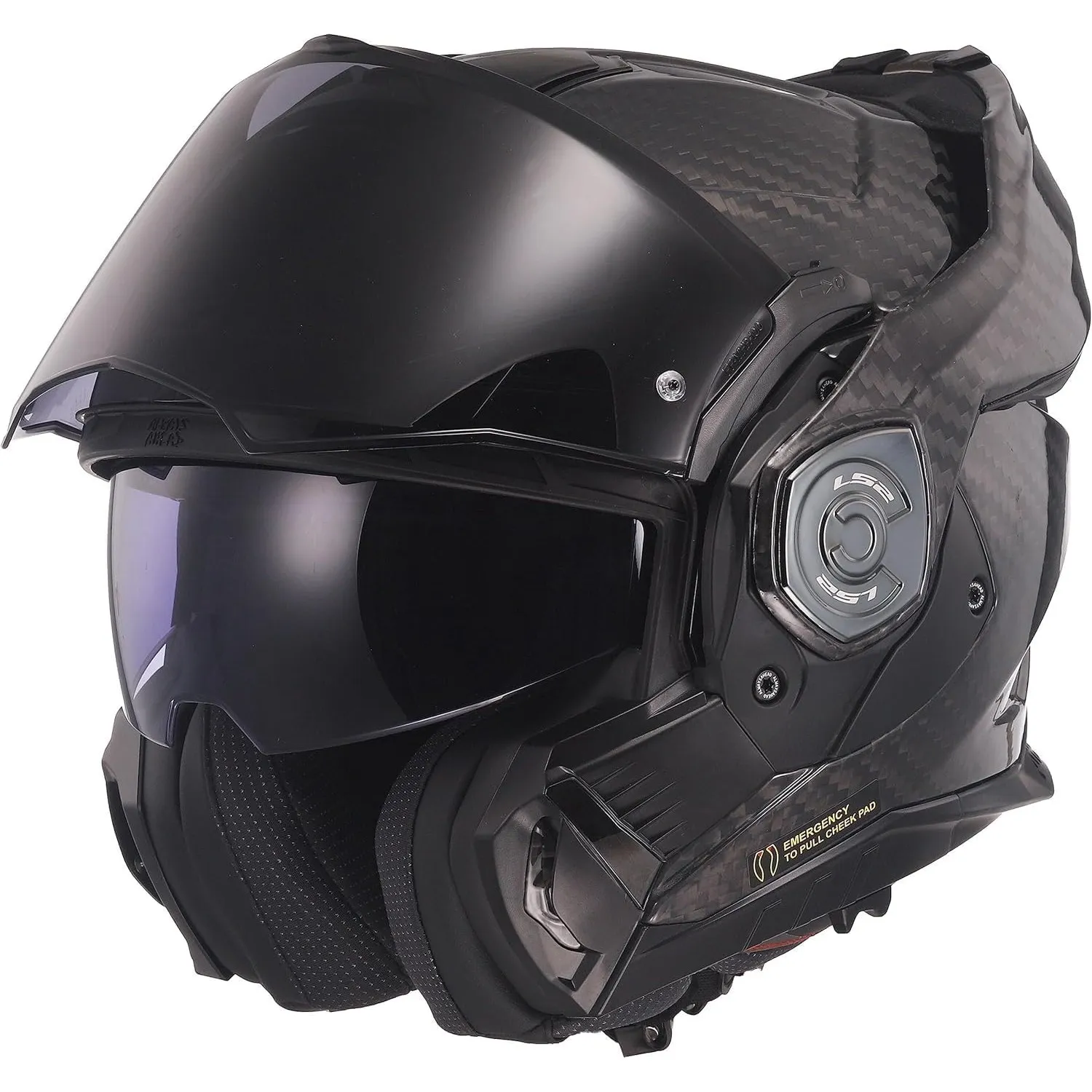 LS2, Klapphelm Motorrad ADVANT X Carbon Gloss Carbon, XL