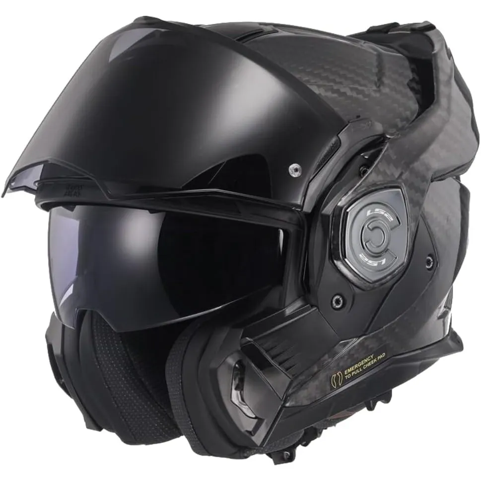 LS2, Klapphelm Motorrad ADVANT X Carbon Gloss Carbon, XXL