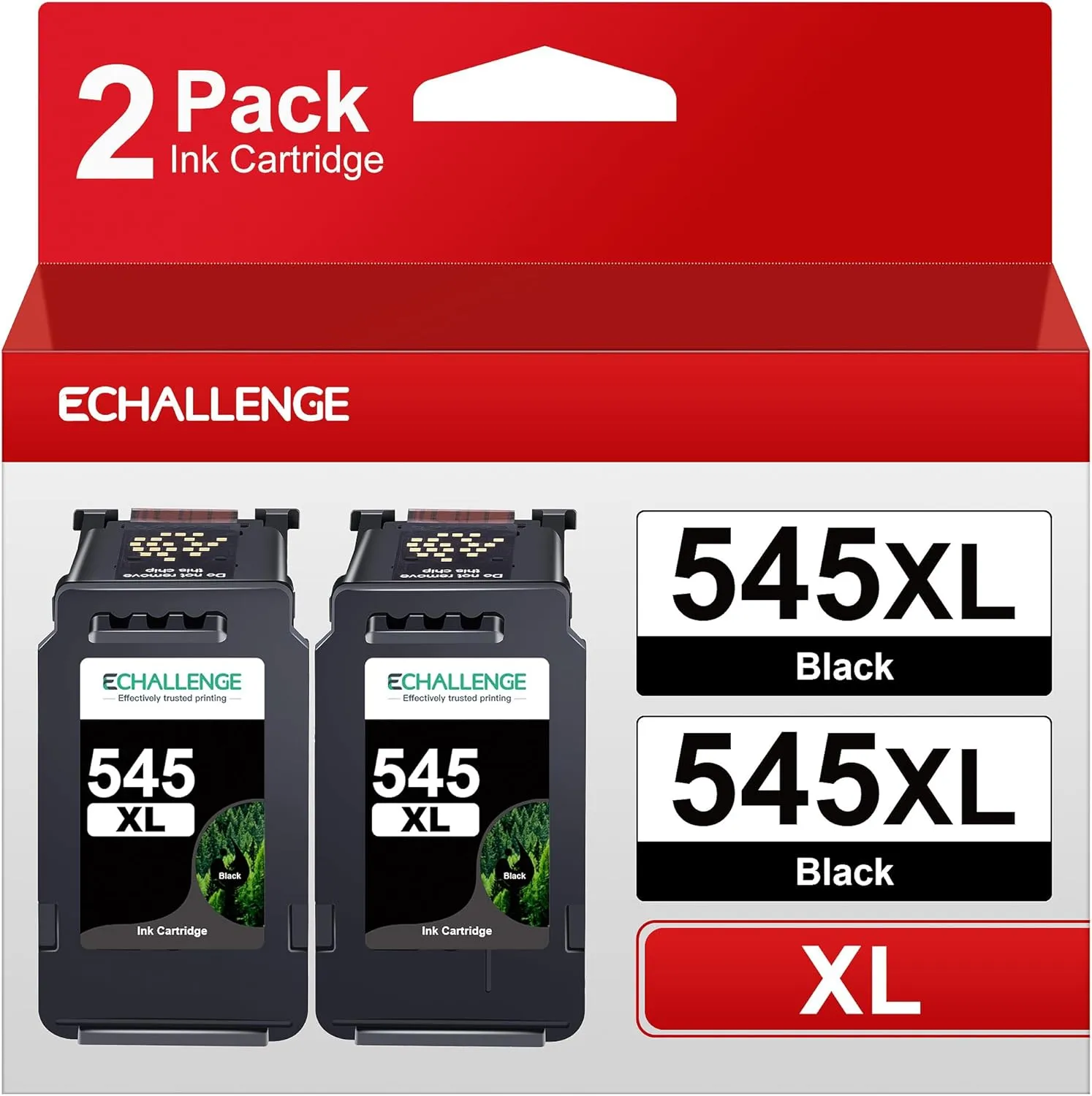 PG 545 XL Schwarz Ersatz für Canon Druckerpatronen 545 Multipack Black für MX495 Patronen für Pixma TS3350 MG2550s TS3150 TR4550 MG3050 TR4551 MG2950 MX490 MG2555s (2 Schwarz)