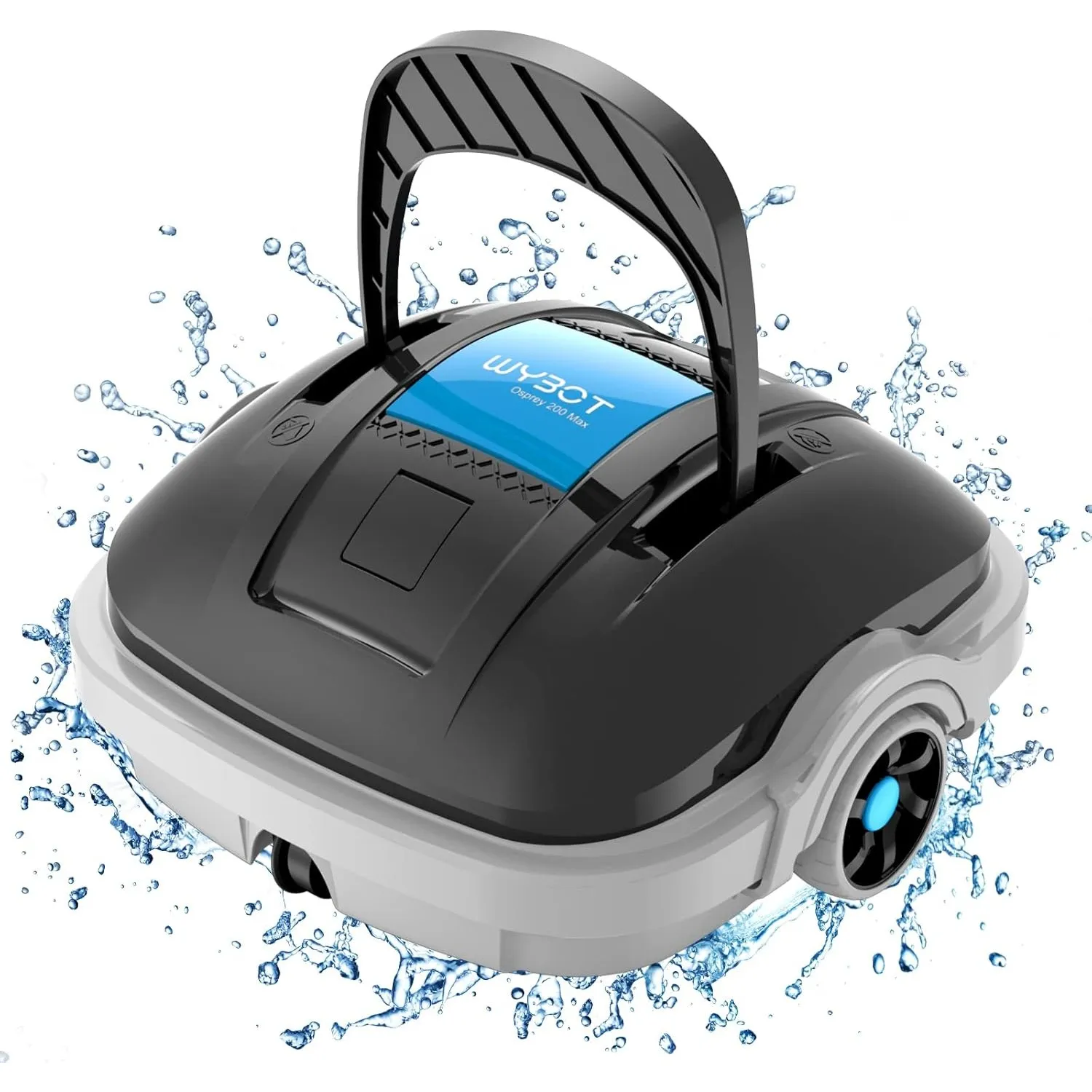 WYBOT Poolroboter, Poolstaubsauger für 100 Minuten Betrieb, automatisches Parken, hohe Saugleistung, kabelloser Poolrei…